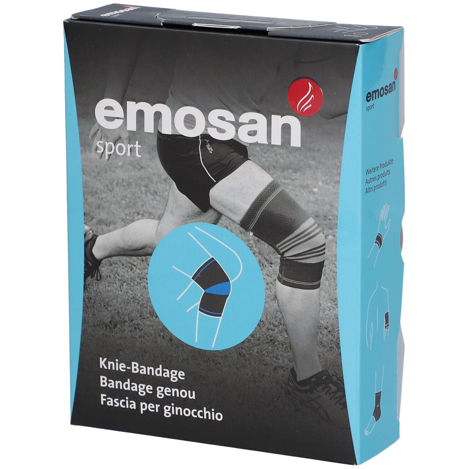 EMOSAN Sport Bandage de genou Taille M 36 -38 cm