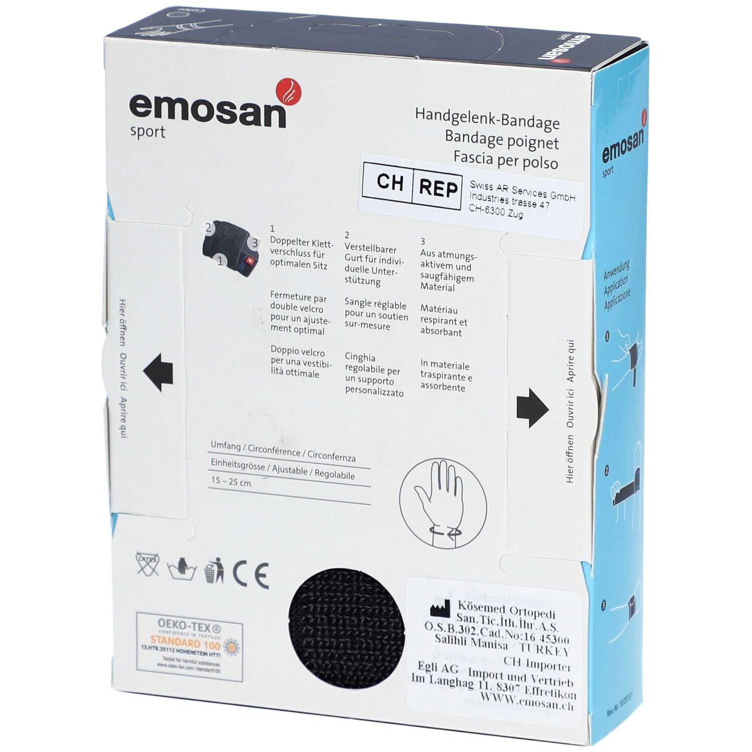 Emosan Bandage Poignet Sport Taille Unique