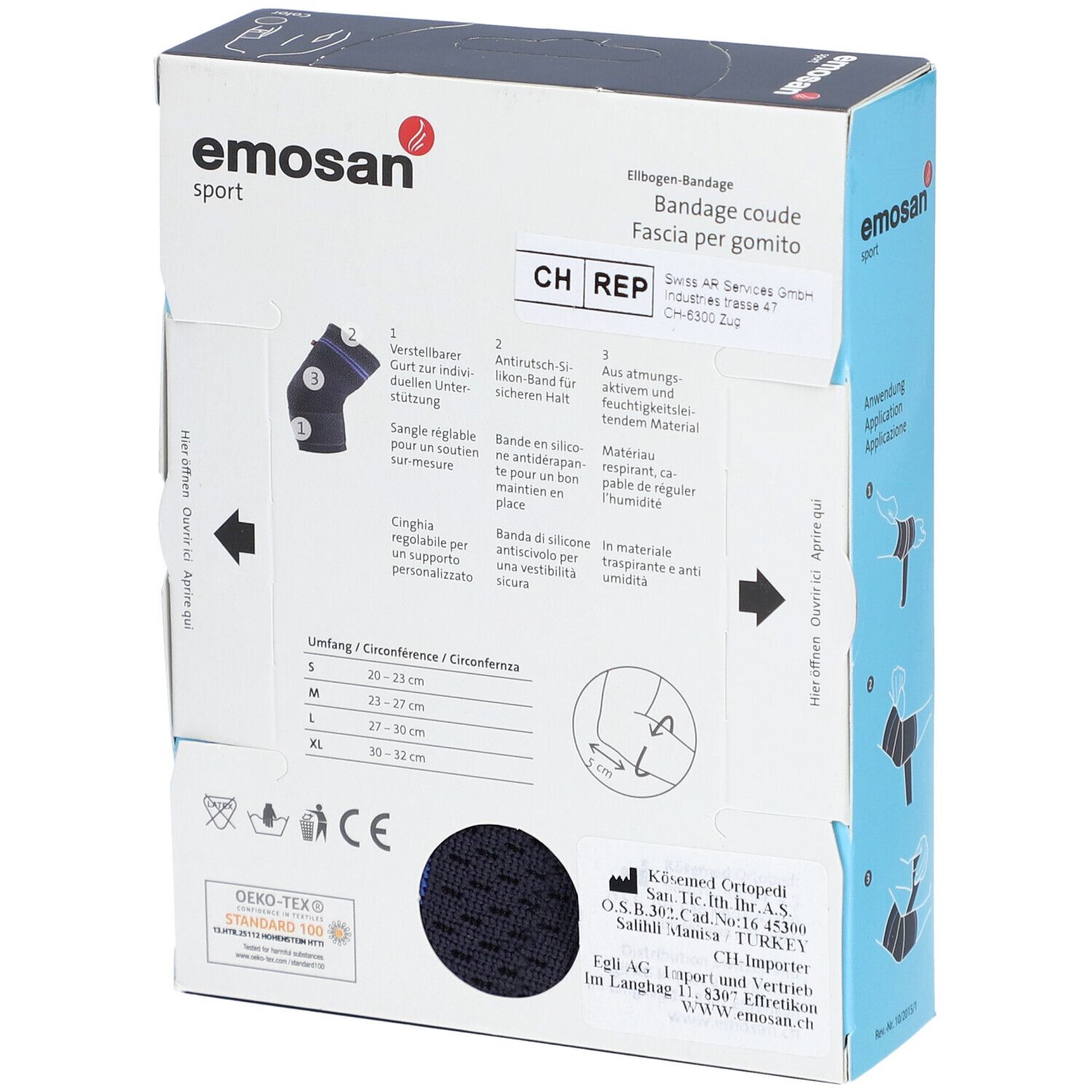 Emosan Sport Bandage Coude Taille S