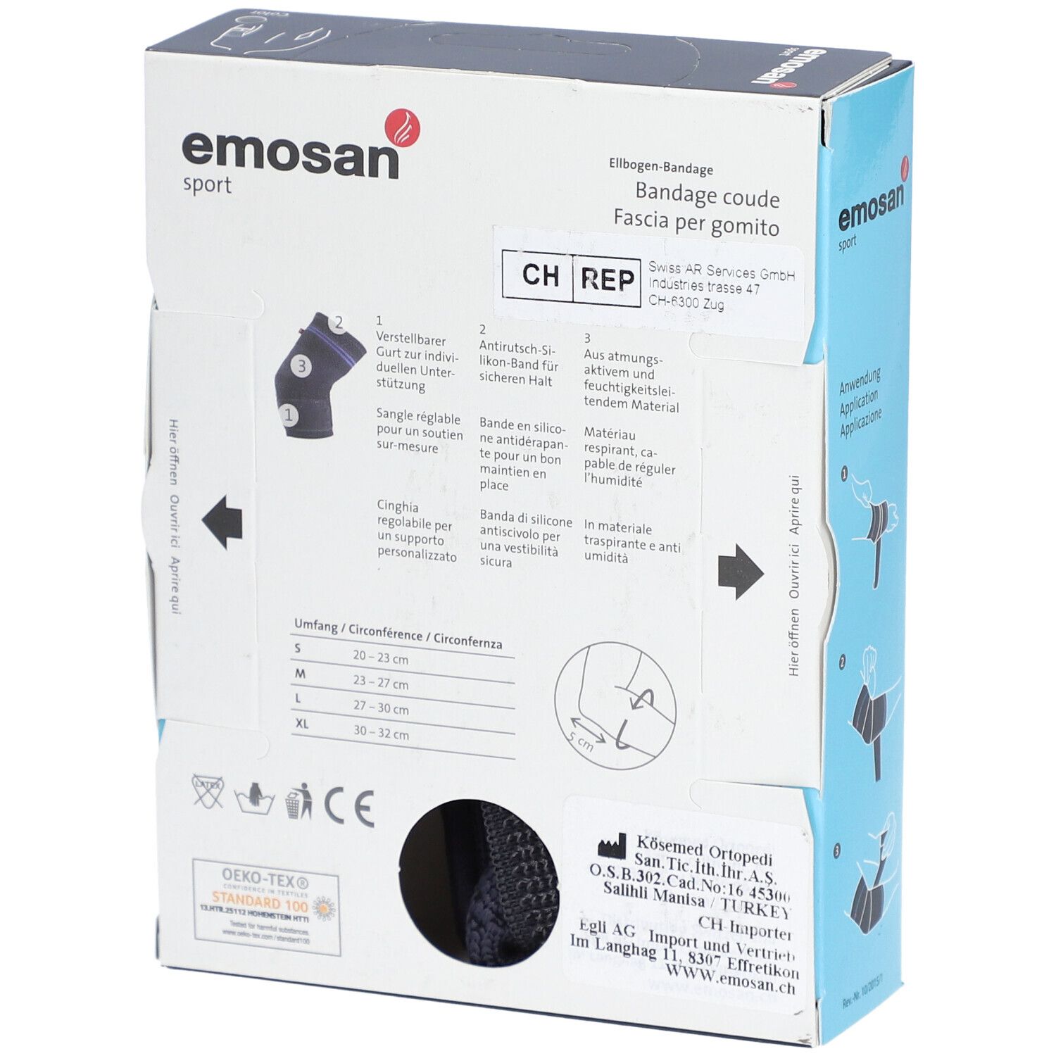 Emosan Sport Bandage Coude Taille XL