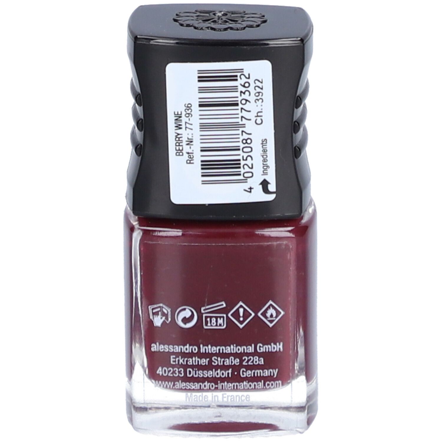 ALESSANDRO Vernis à ongles Berry Wine