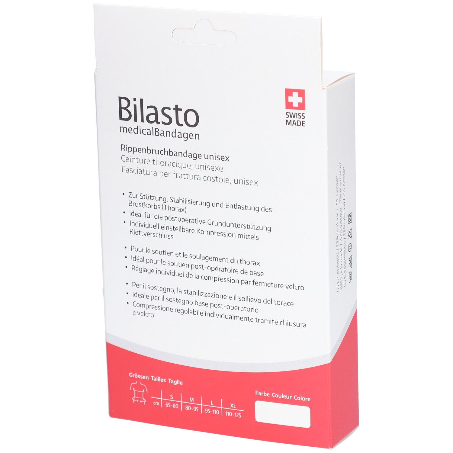 BILASTO Ceinture Thoracique M Blanc