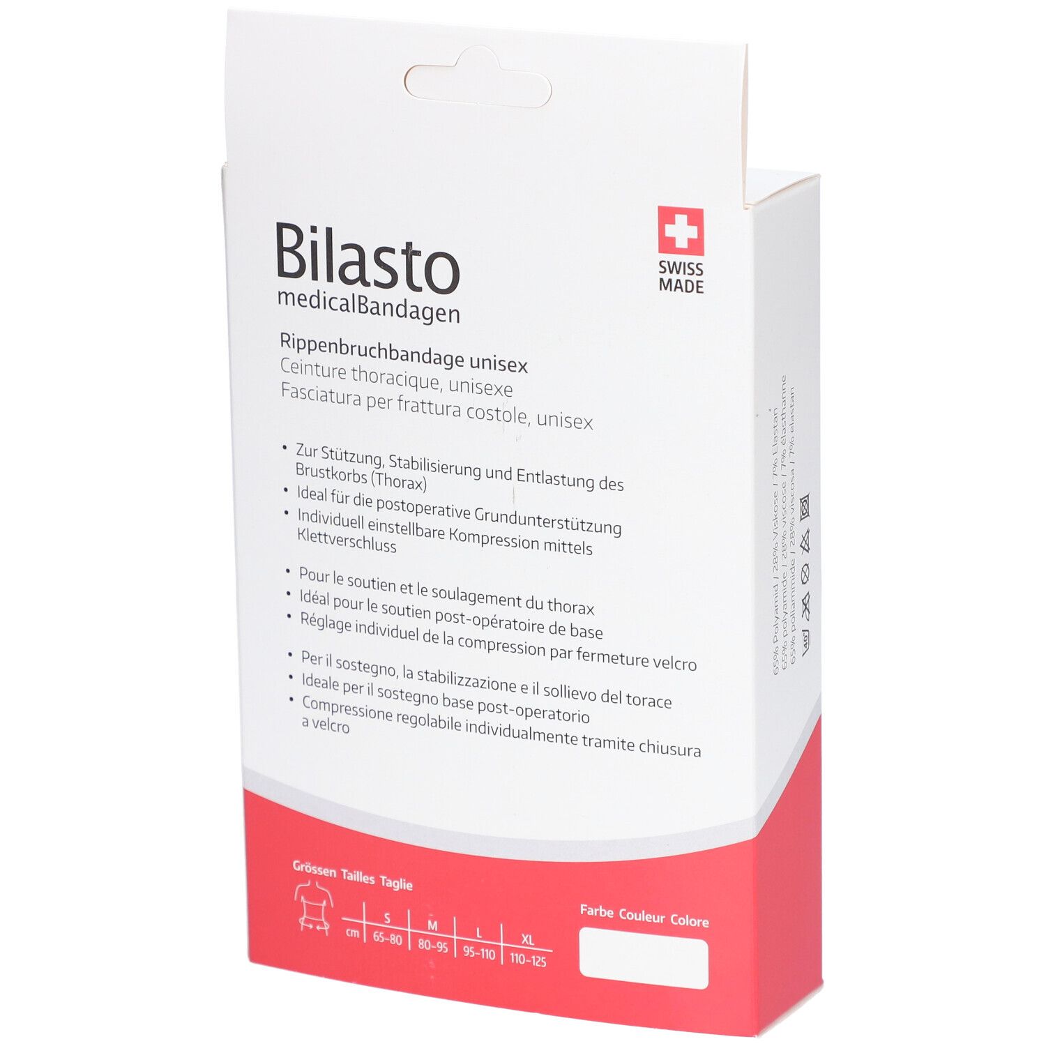 BILASTO Ceinture Thoracique L Blanc