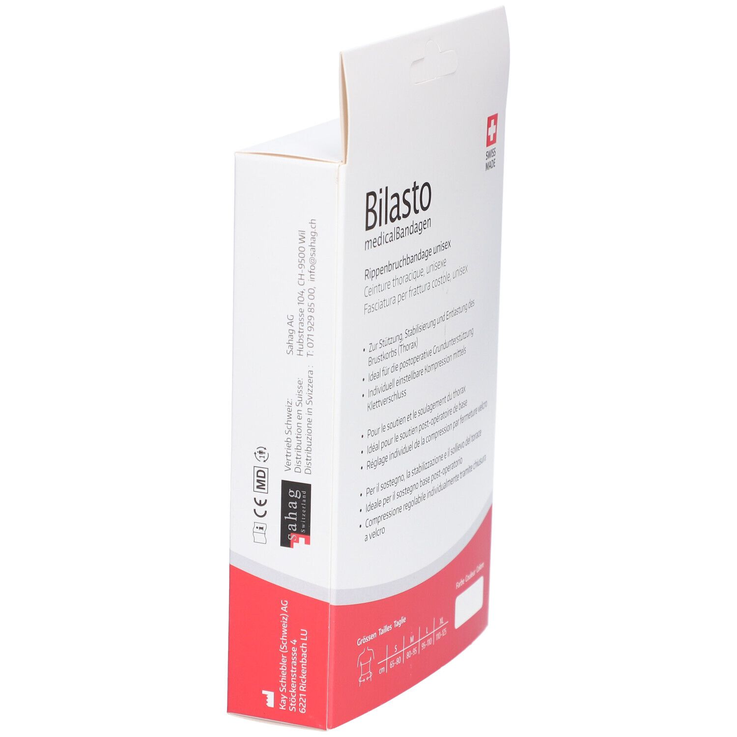BILASTO Ceinture Thoracique L Blanc