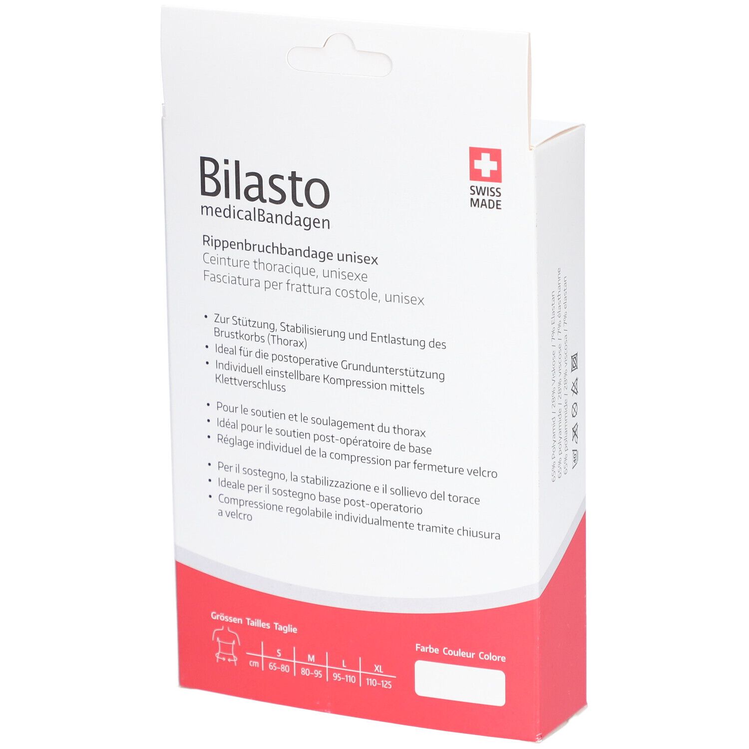 BILASTO Ceinture Thoracique Unisexe XL