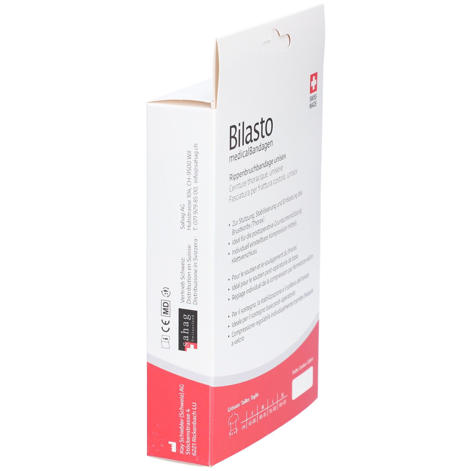 BILASTO Ceinture Thoracique Unisexe XL