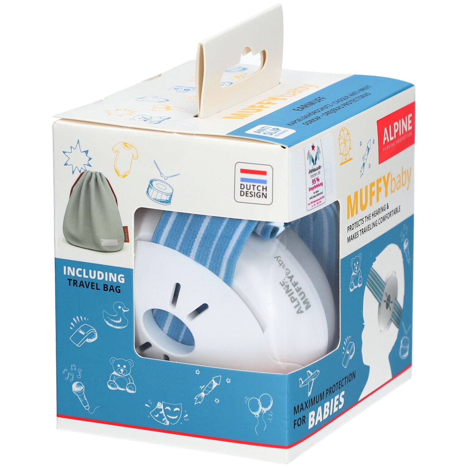ALPINE® Muffy Baby Casque anti-bruit Bleu