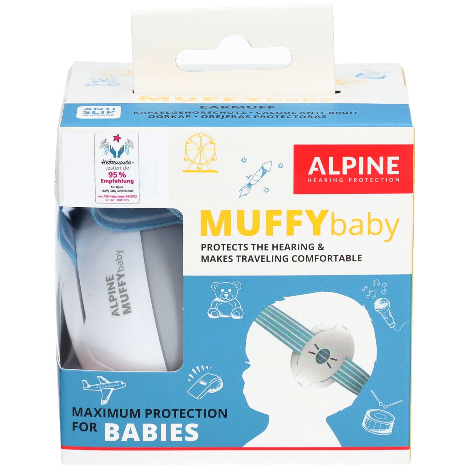 ALPINE® Muffy Baby Casque anti-bruit Bleu