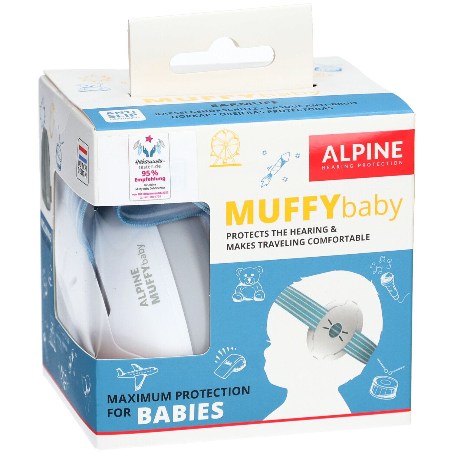ALPINE® Muffy Baby Casque anti-bruit Bleu