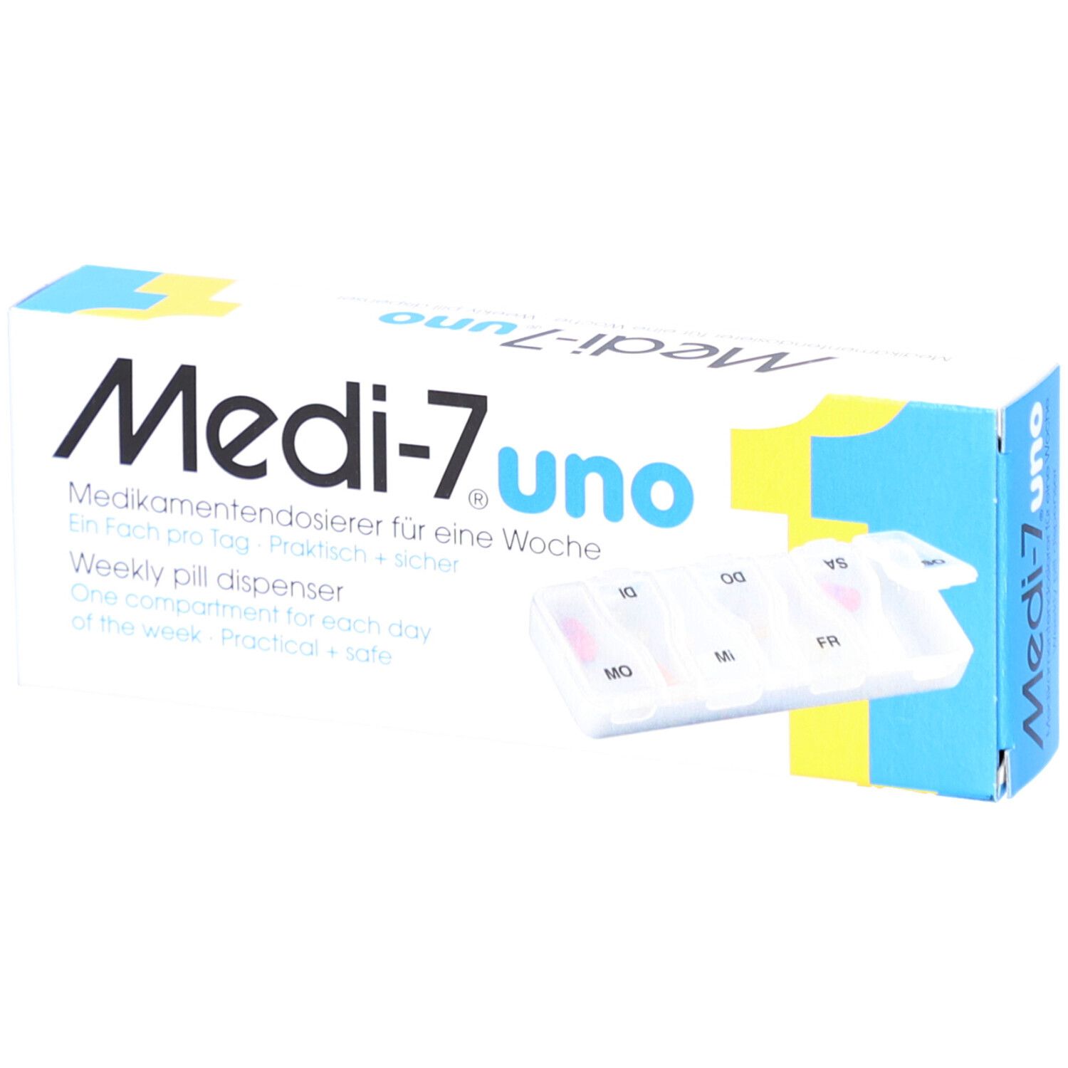 MEDI-7 uno pilulier hebdomadaire 1 compartiment par jour