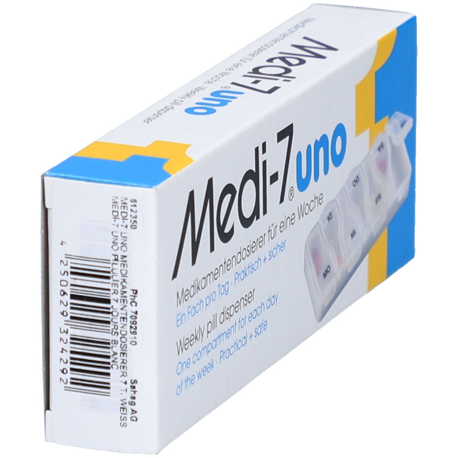 MEDI-7 uno pilulier hebdomadaire 1 compartiment par jour