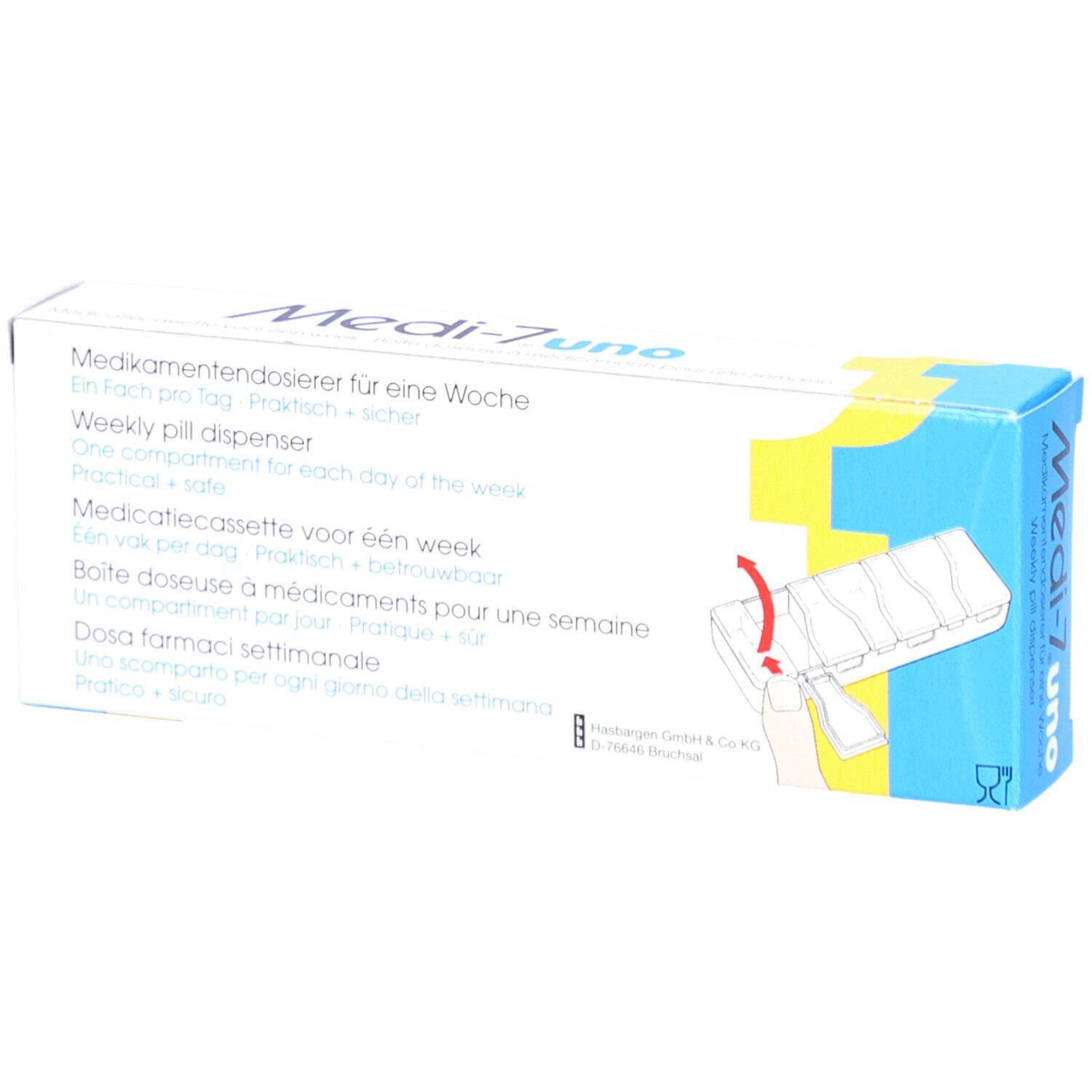 MEDI-7 uno pilulier hebdomadaire 1 compartiment par jour