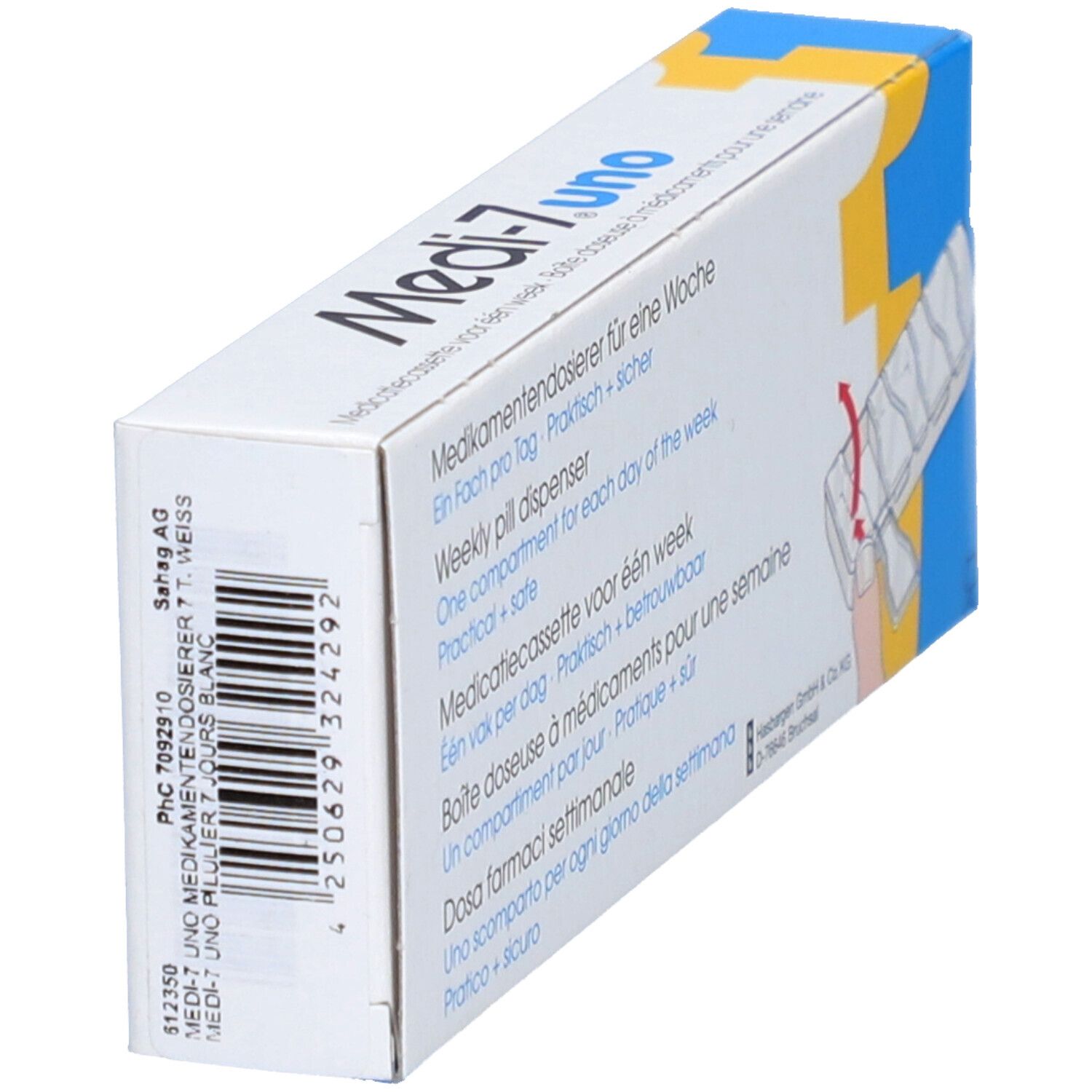 MEDI-7 uno pilulier hebdomadaire 1 compartiment par jour