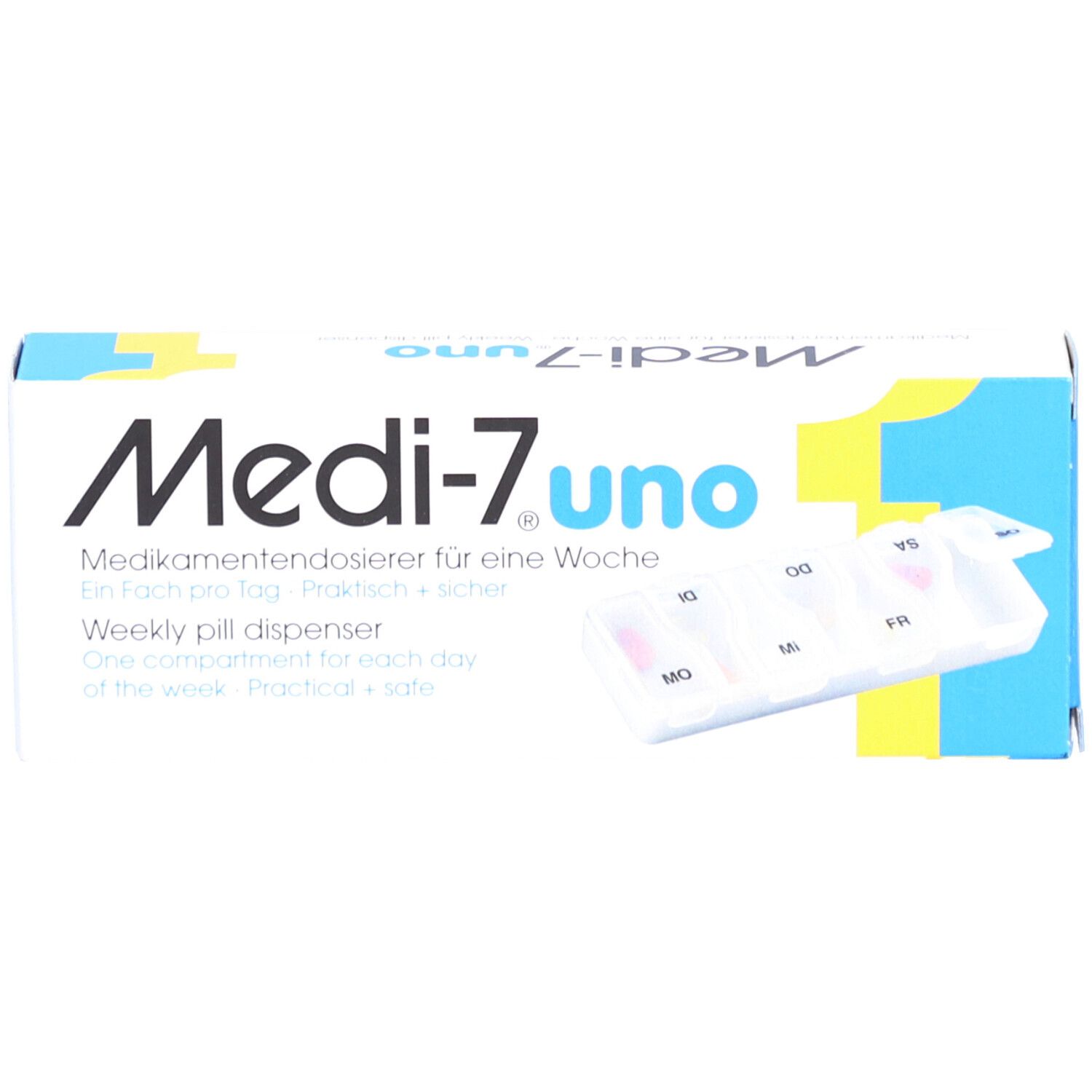MEDI-7 uno pilulier hebdomadaire 1 compartiment par jour