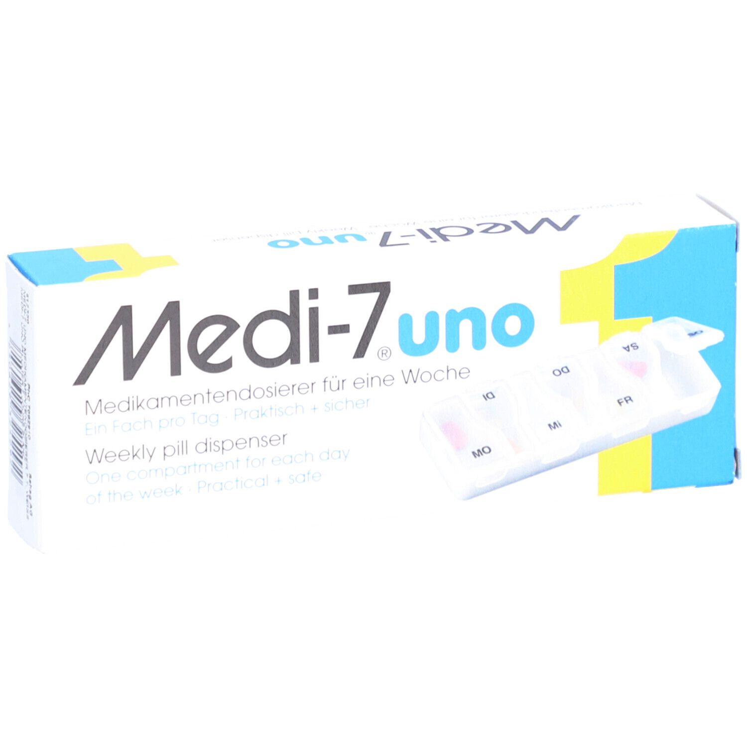 MEDI-7 uno pilulier hebdomadaire 1 compartiment par jour