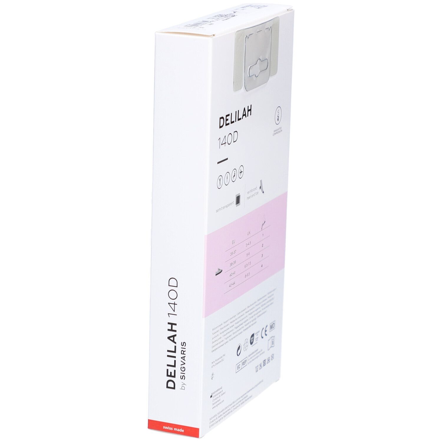Emballage pour bas de compression DELILAH 140D par SIGVARIS.