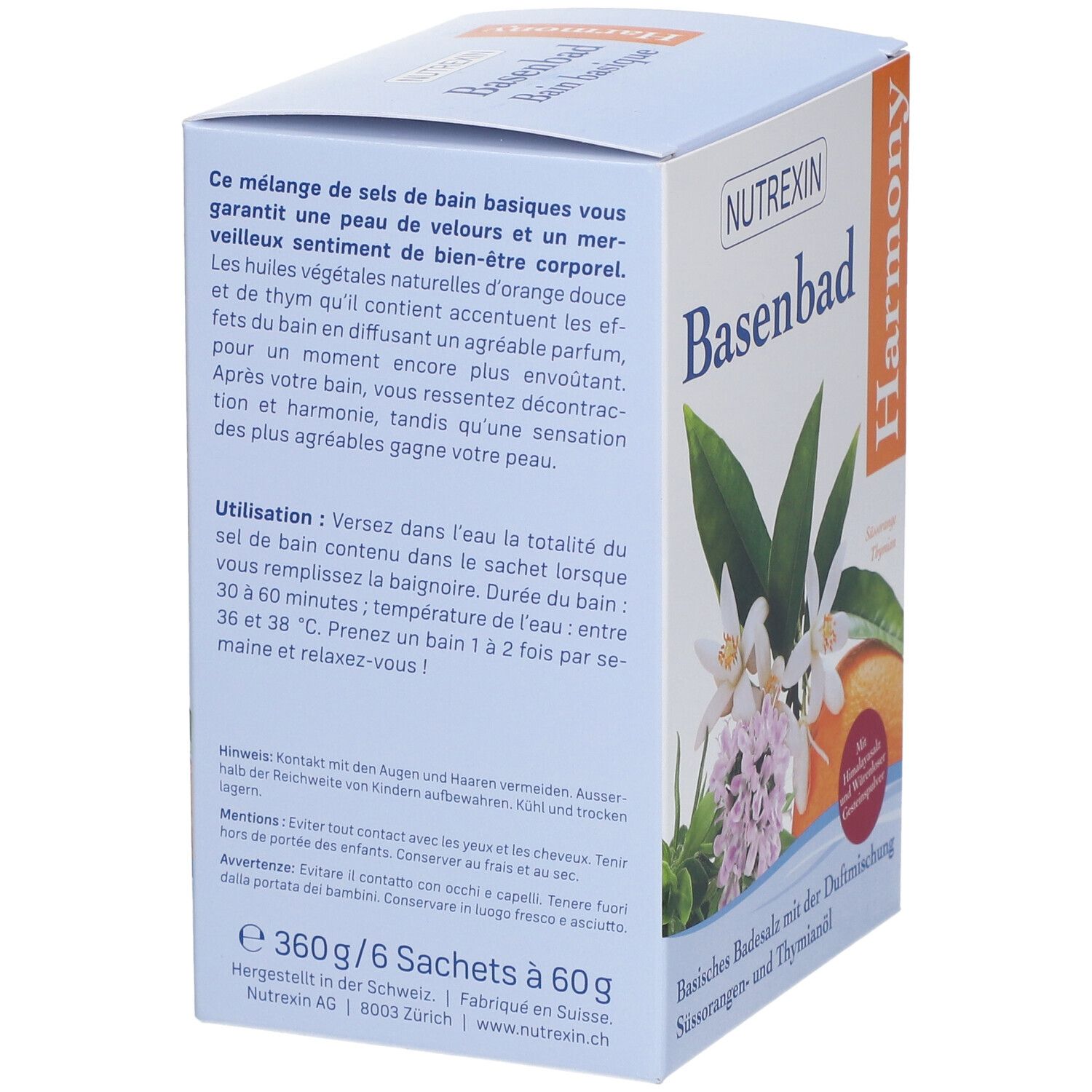 NUTREXIN Sels de bain basiques Harmony