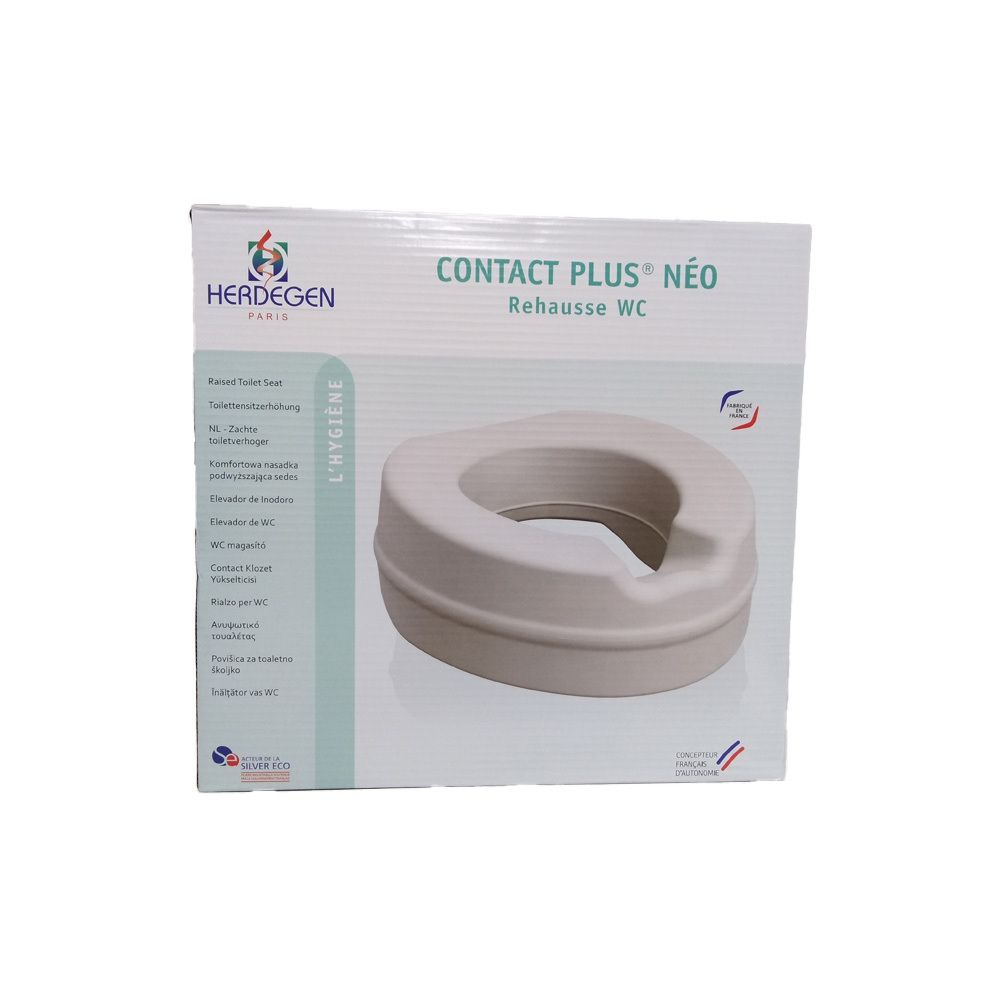 Réhausse de siège de toilette Soft Herdegen - Siège de toilette souple et antidérapant avec surélévation de 11 cm