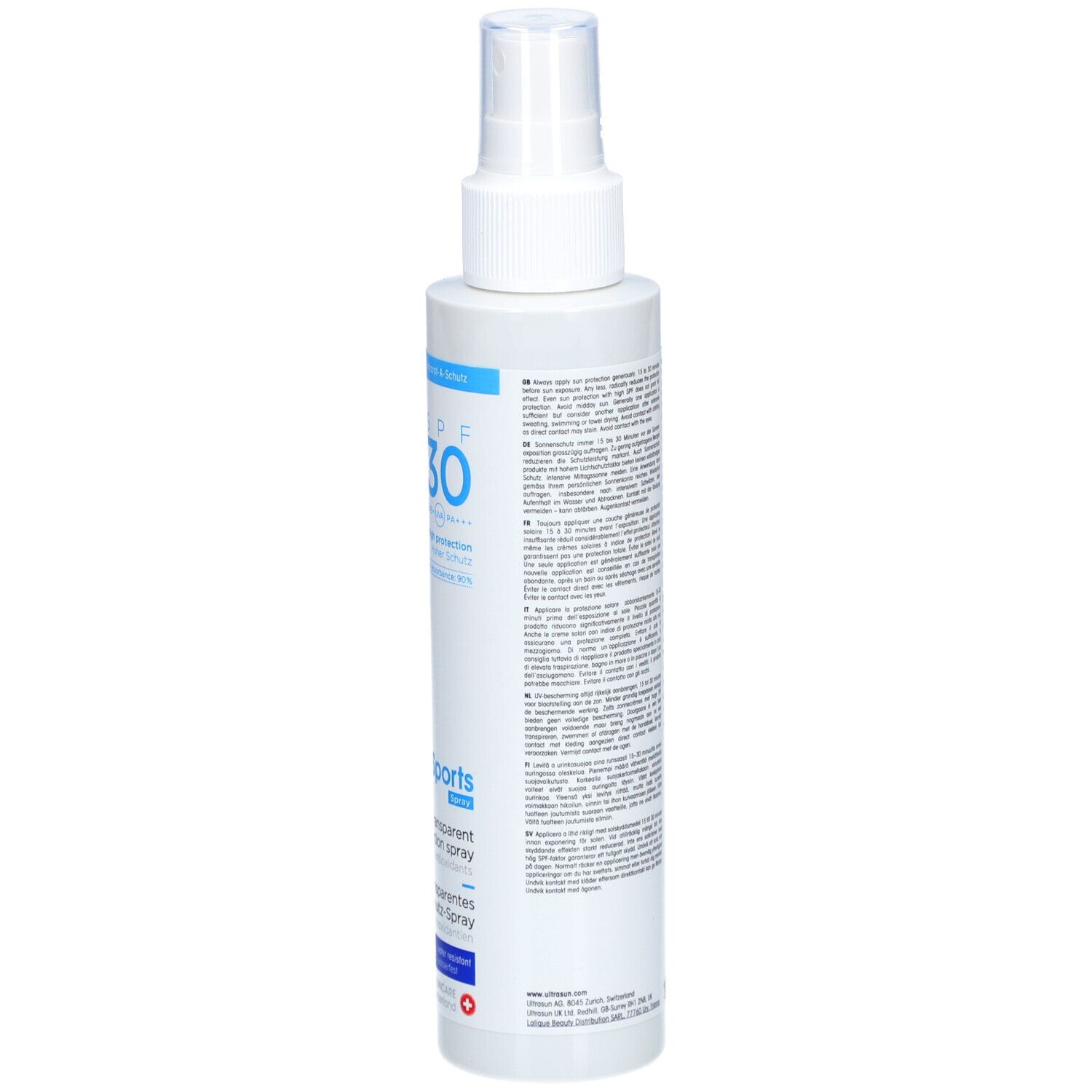 ULTRASUN Sports Spray solaire transparent SPF 30