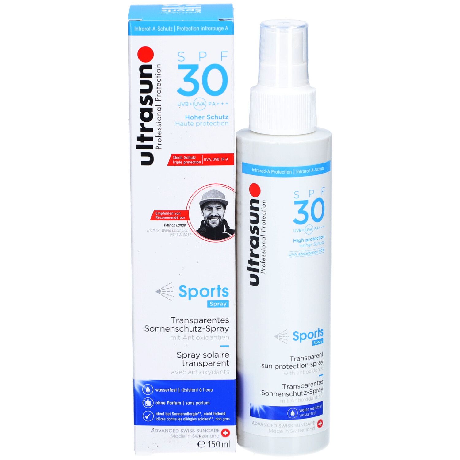 ULTRASUN Sports Spray solaire transparent SPF 30