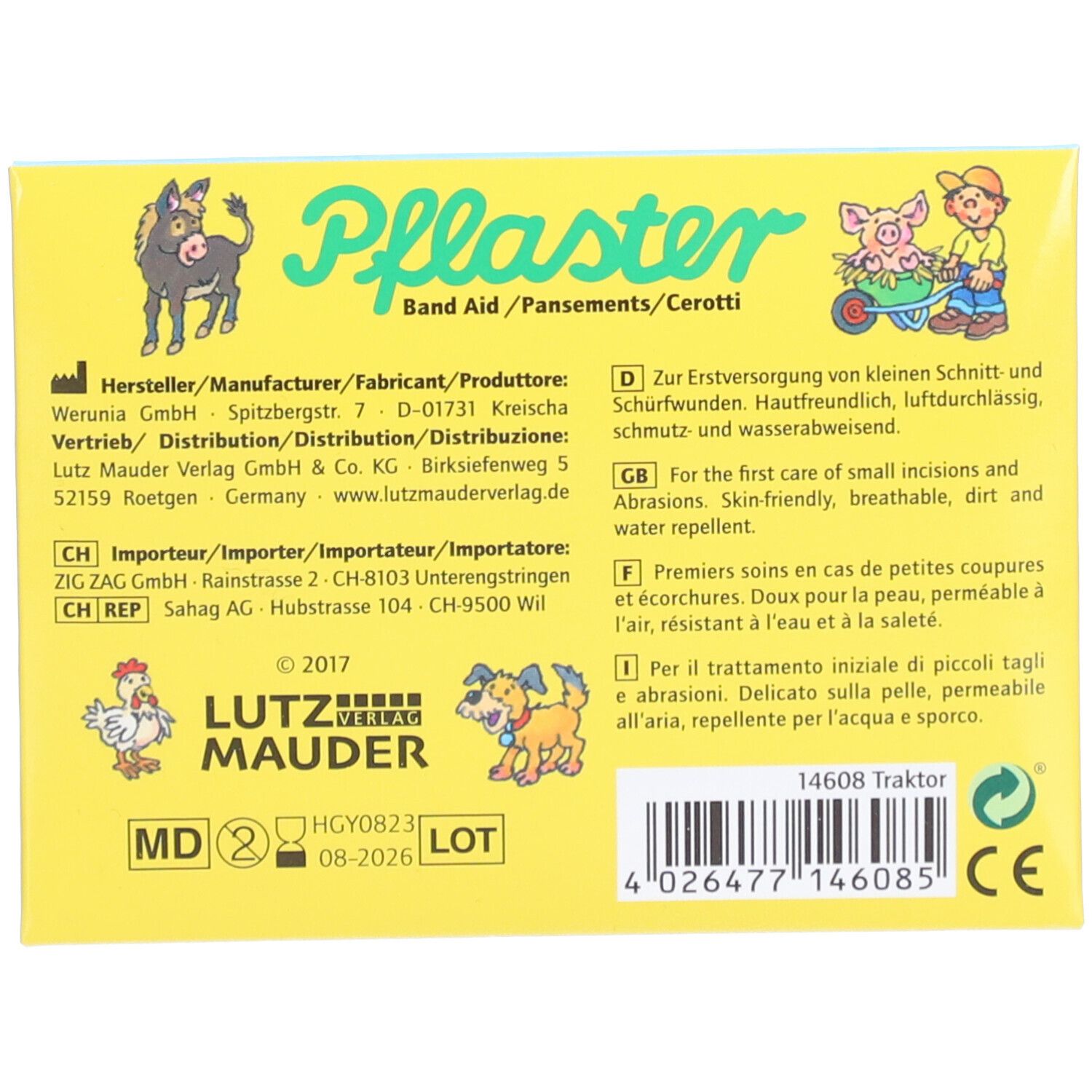 LUTZ MAUDER Pansements Tracteur