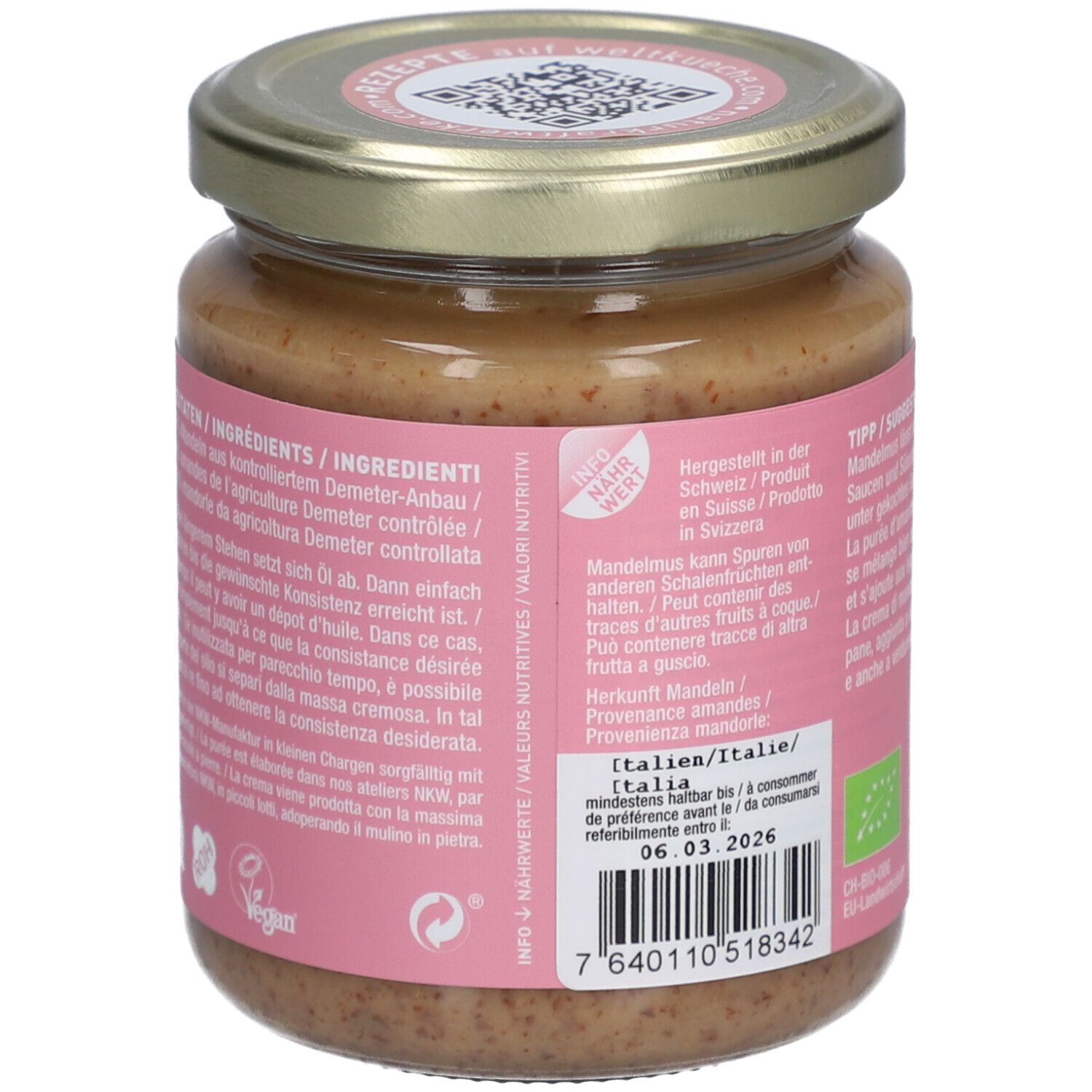 NATURKRAFTWERKE Purée d'amandes bio