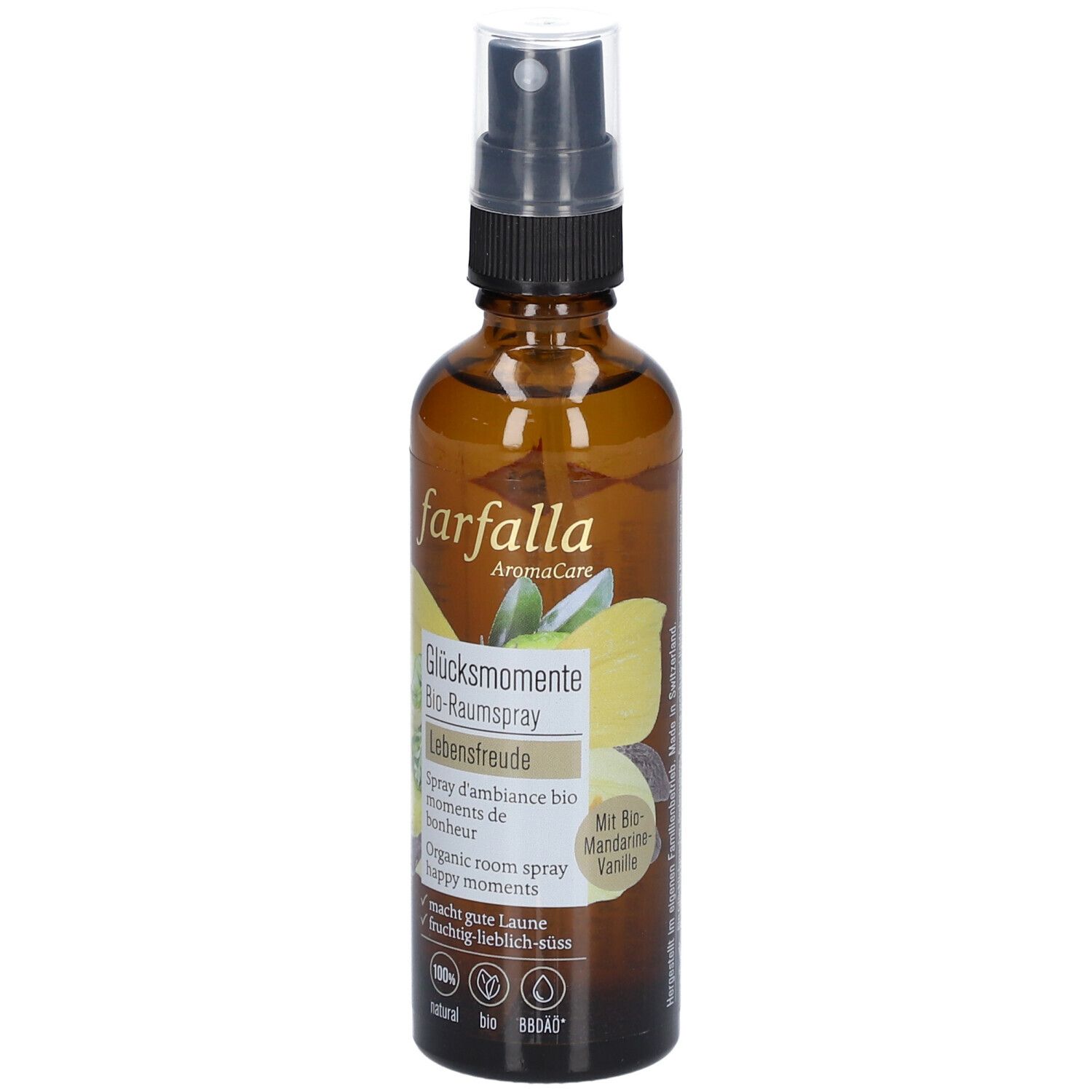 FARFALLA Joie de vivre Vanille-Mandarine Spray d'ambiance