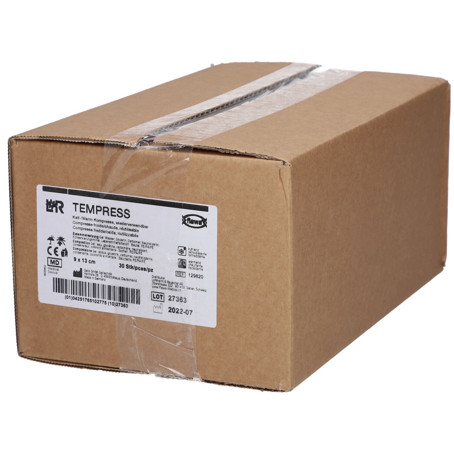TEMPRESS Compresse froid/chaud 9x13 cm