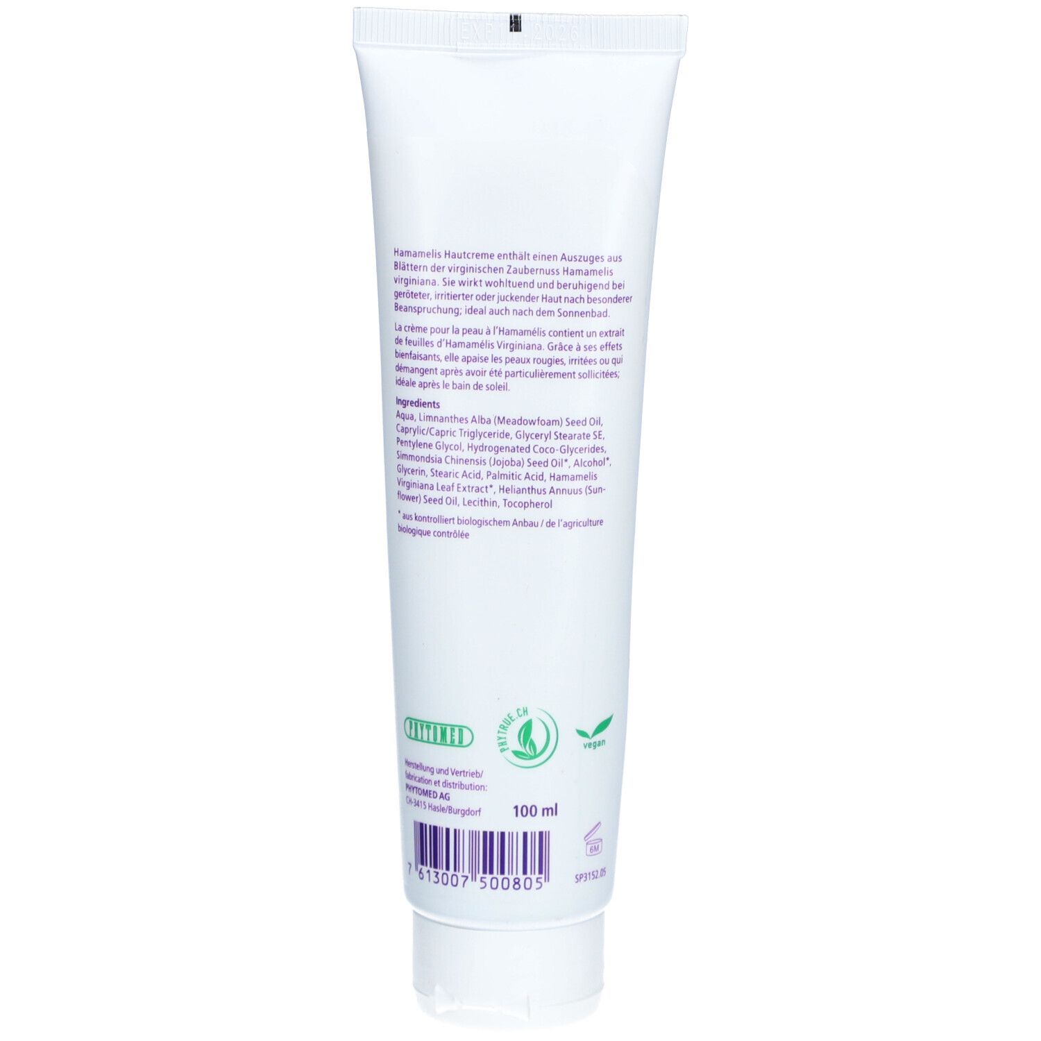 PHYTOMED Crème Hamamelis 100 ml
