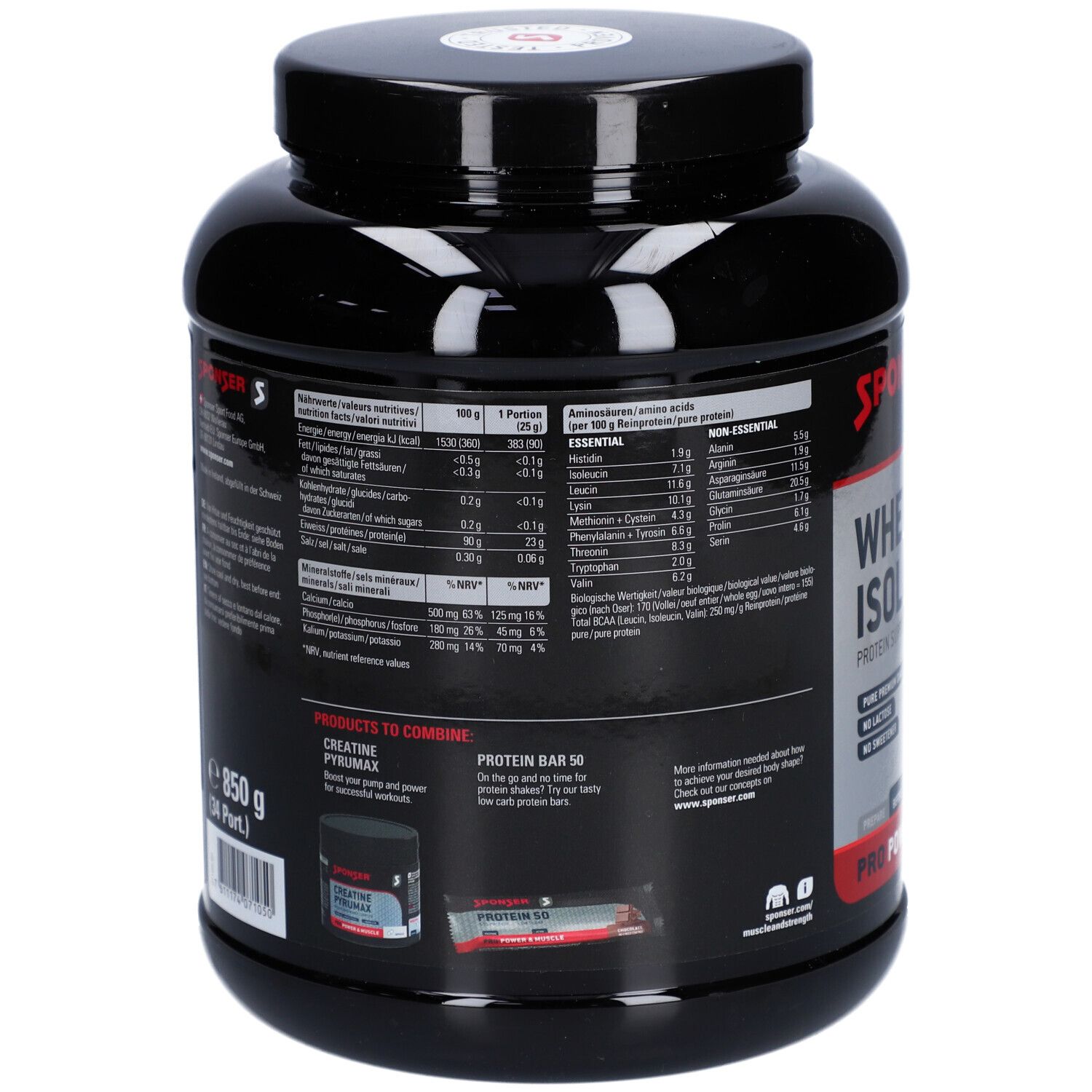 Sponser Whey Isolate 94 Neutral