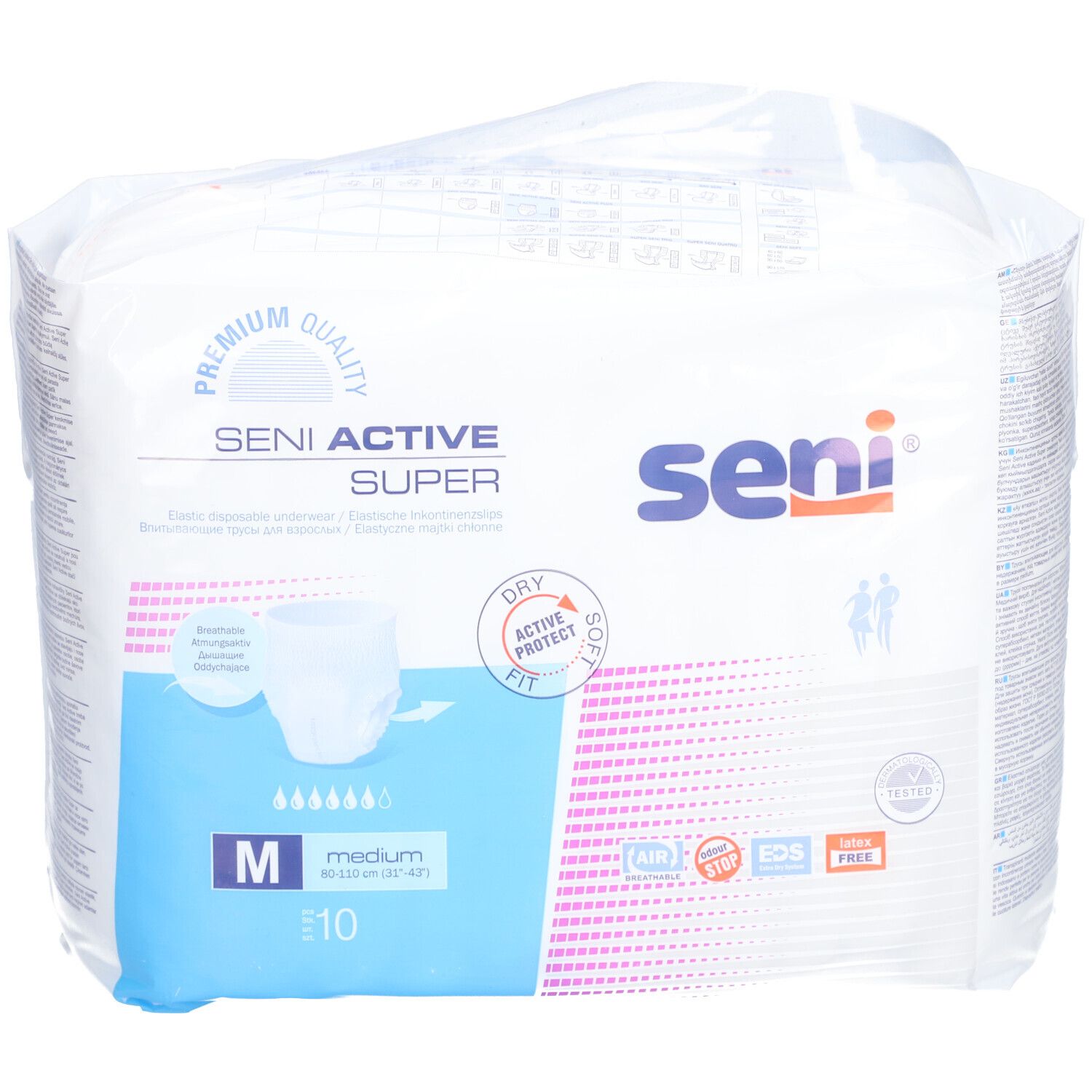 SENI Active Super Pants M 10 Stk