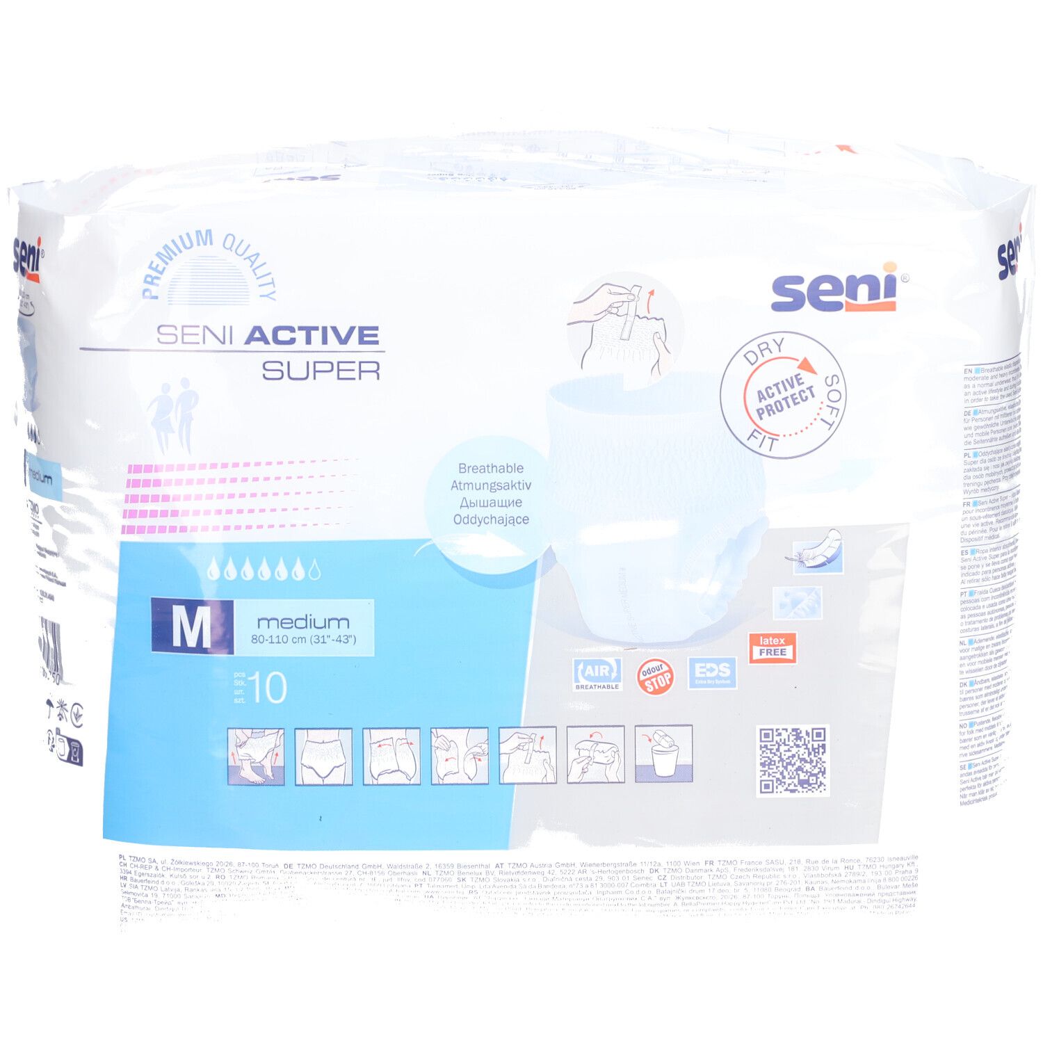 SENI Active Super Pants M 10 Stk