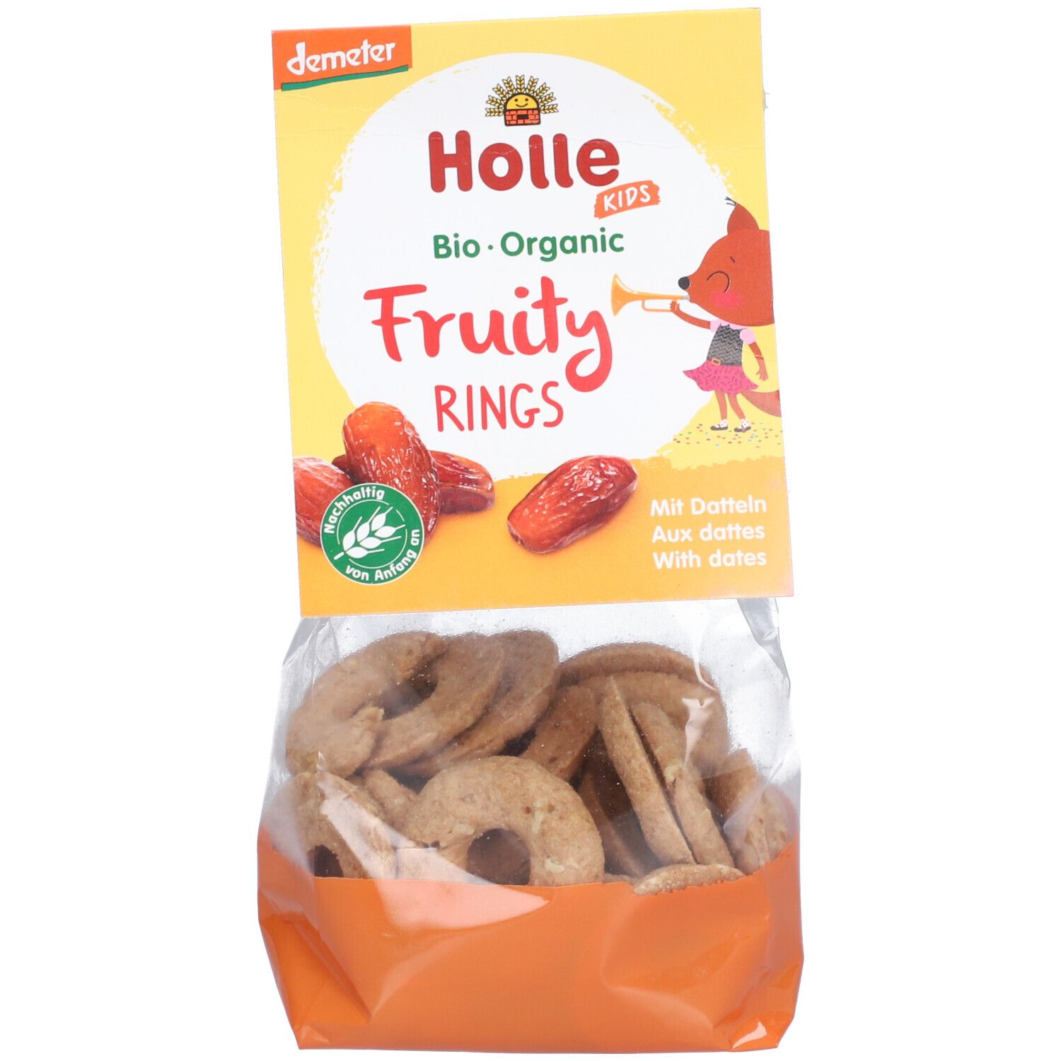 HOLLE Fruity rings aux dattes bio