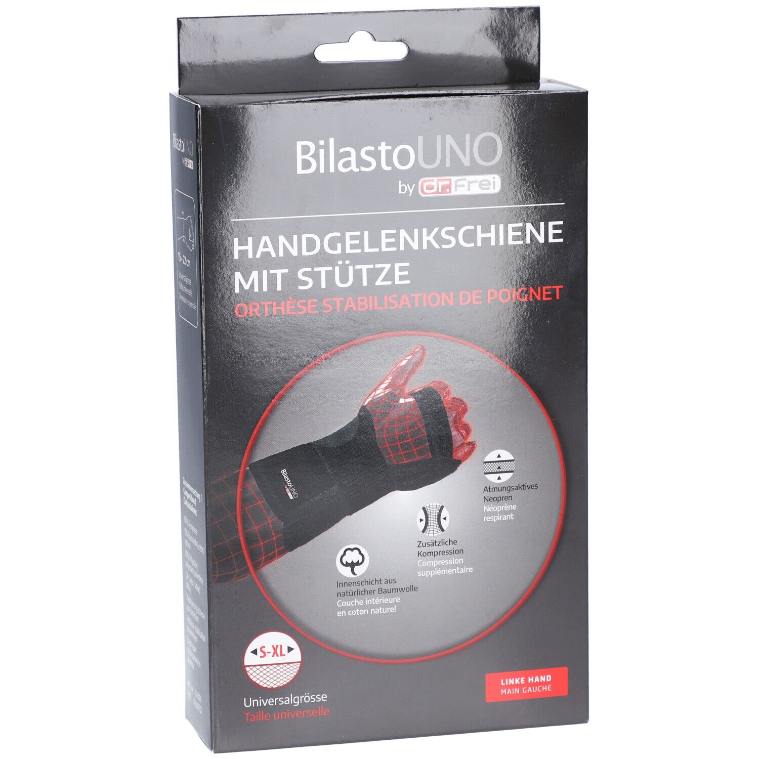 BILASTO UNO Orhtèse Stabilisation du Poignet Taille Universelle Main Gauche