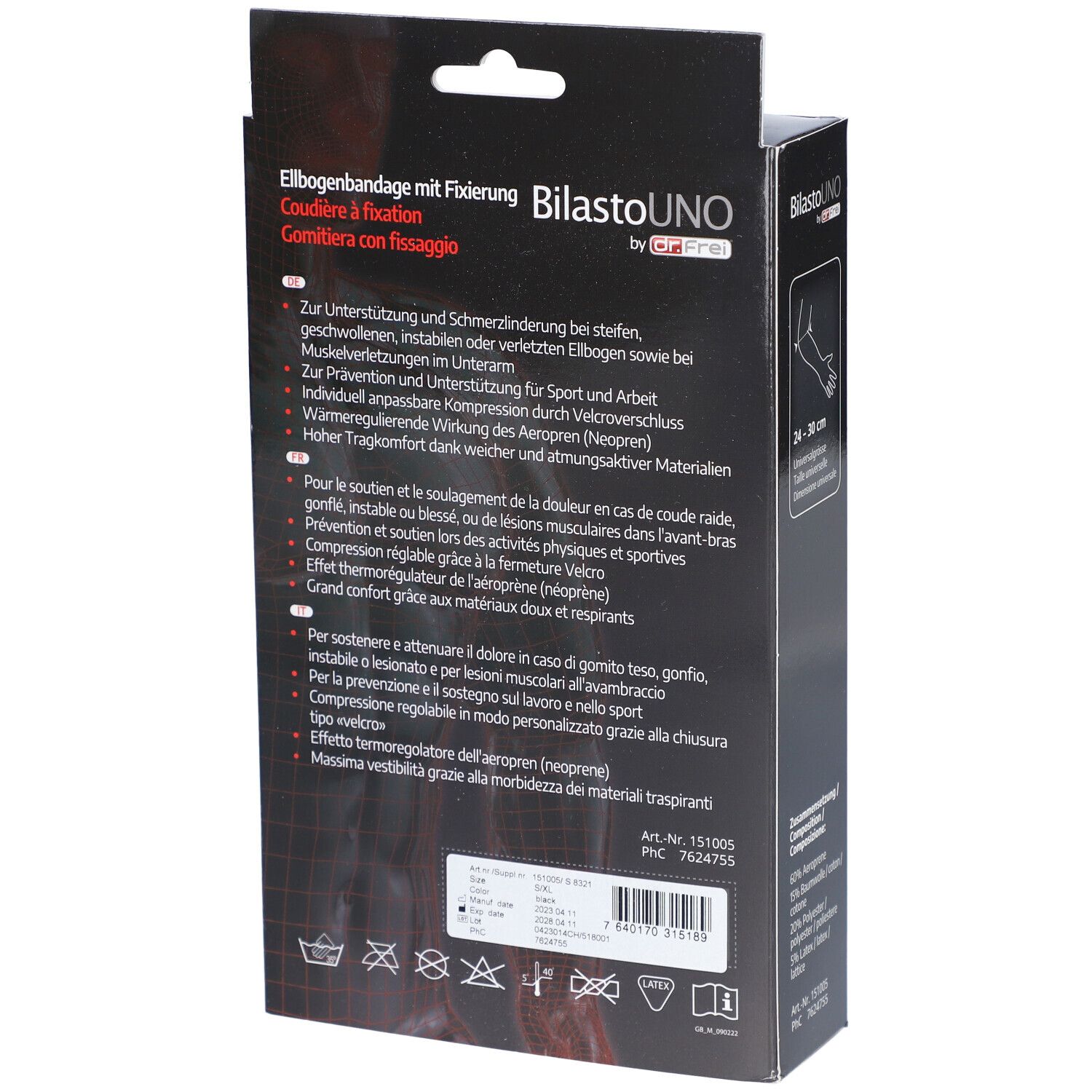 BILASTO UNO Coudière à Fixation Taille Universelle