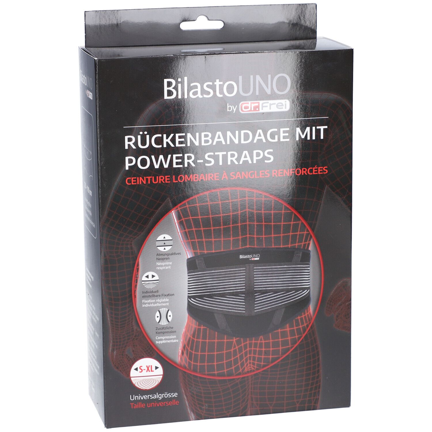 BILASTO UNO Ceinture Lombaire à Sangles Renforcées Taille Universelle