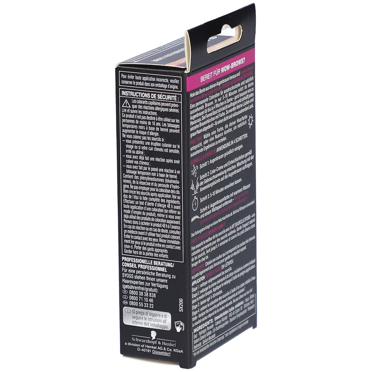 SYOSS Kit Sourcils blond foncé