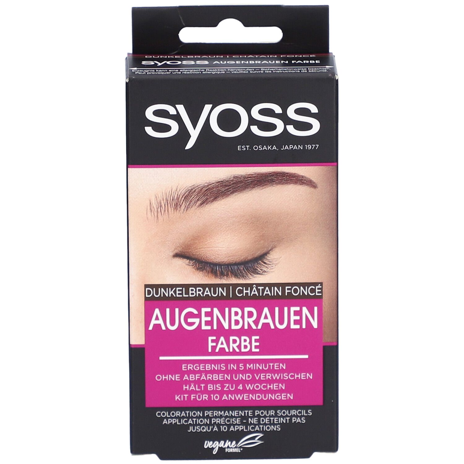 Syoss teinture sourcils châtain foncé