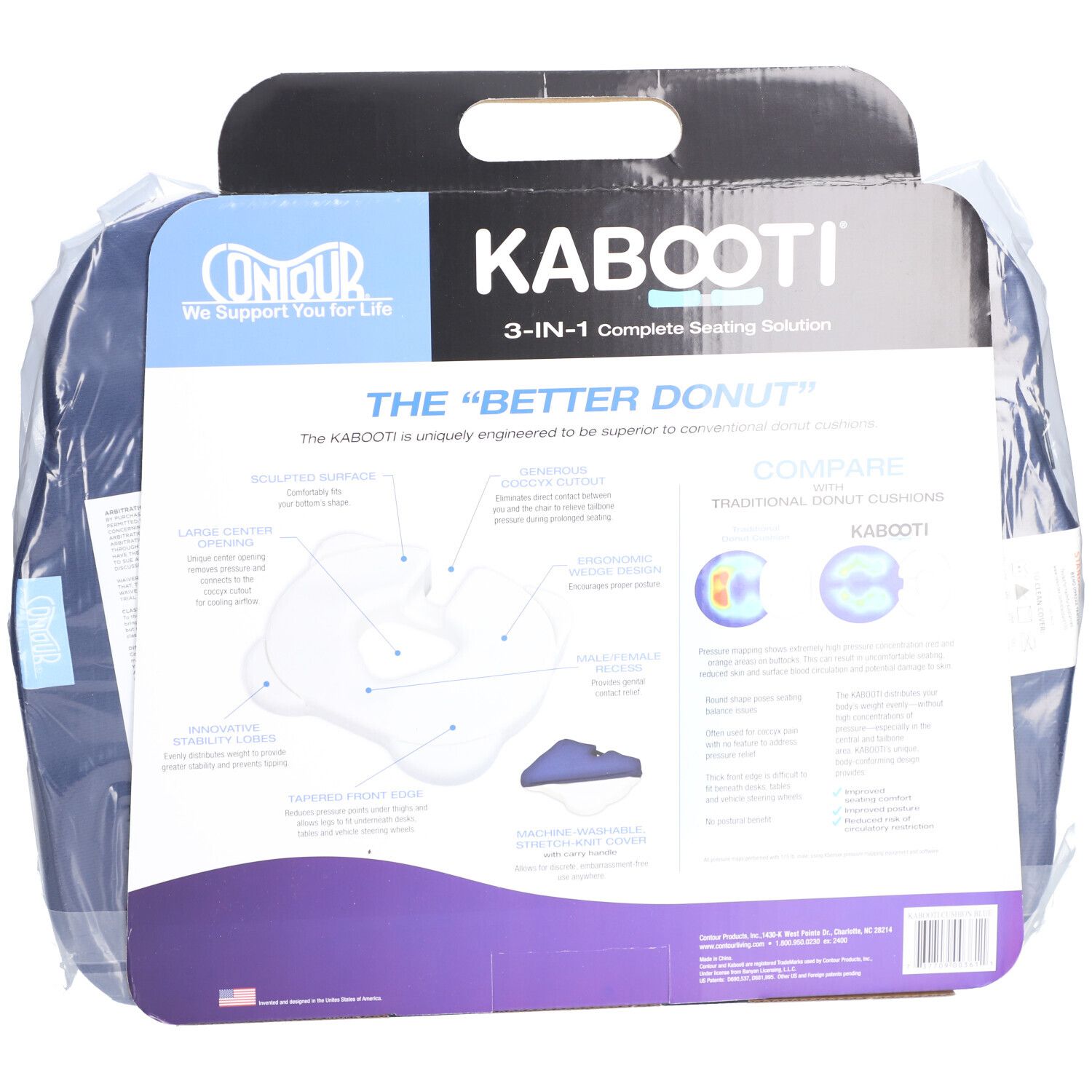 KABOOTI Coussin de siège 3 en 1