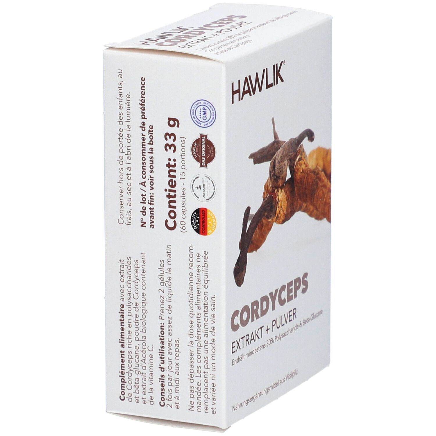 Hawlik Cordyceps Extrait + Poudre