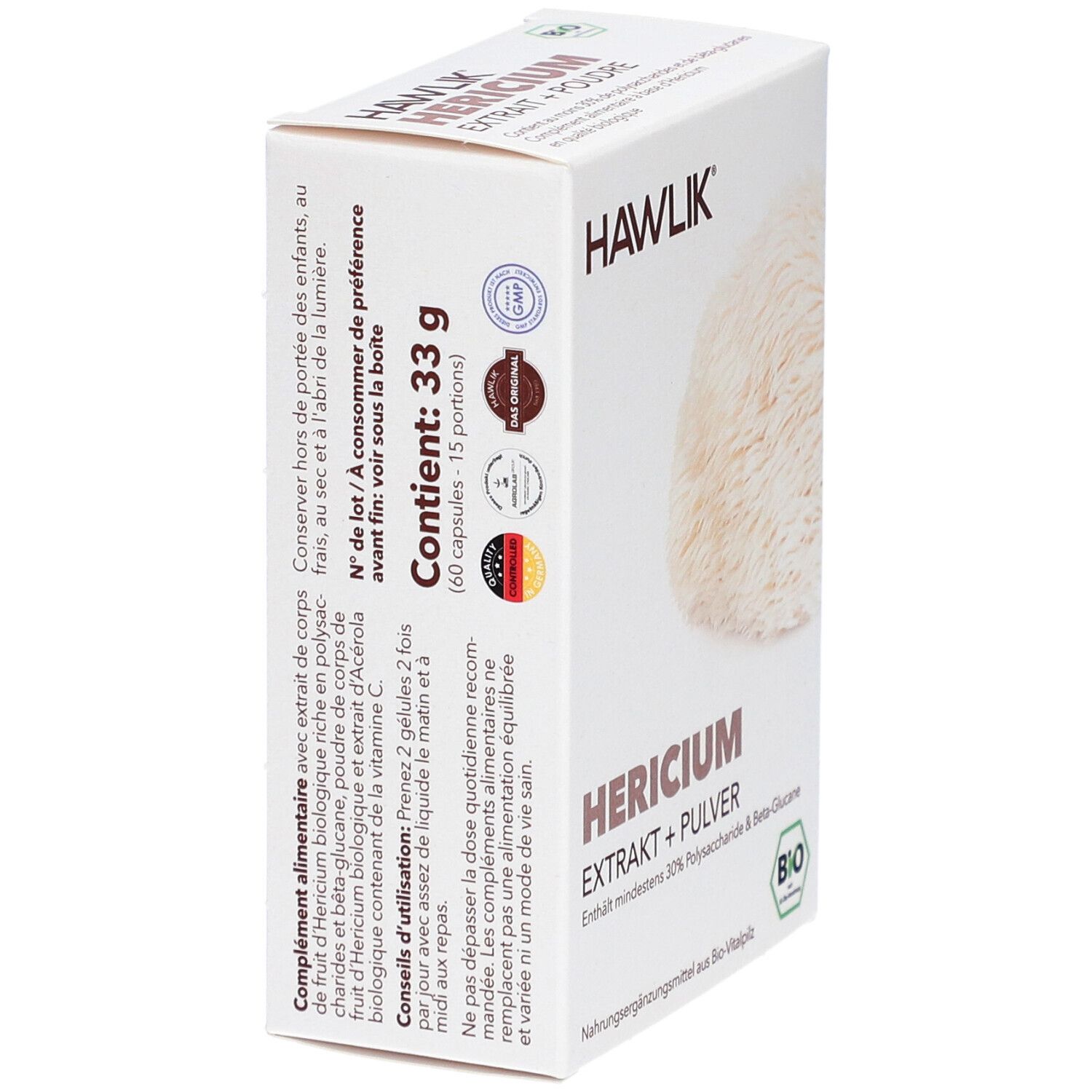 Hawlik Hericium Extrait + Poudre