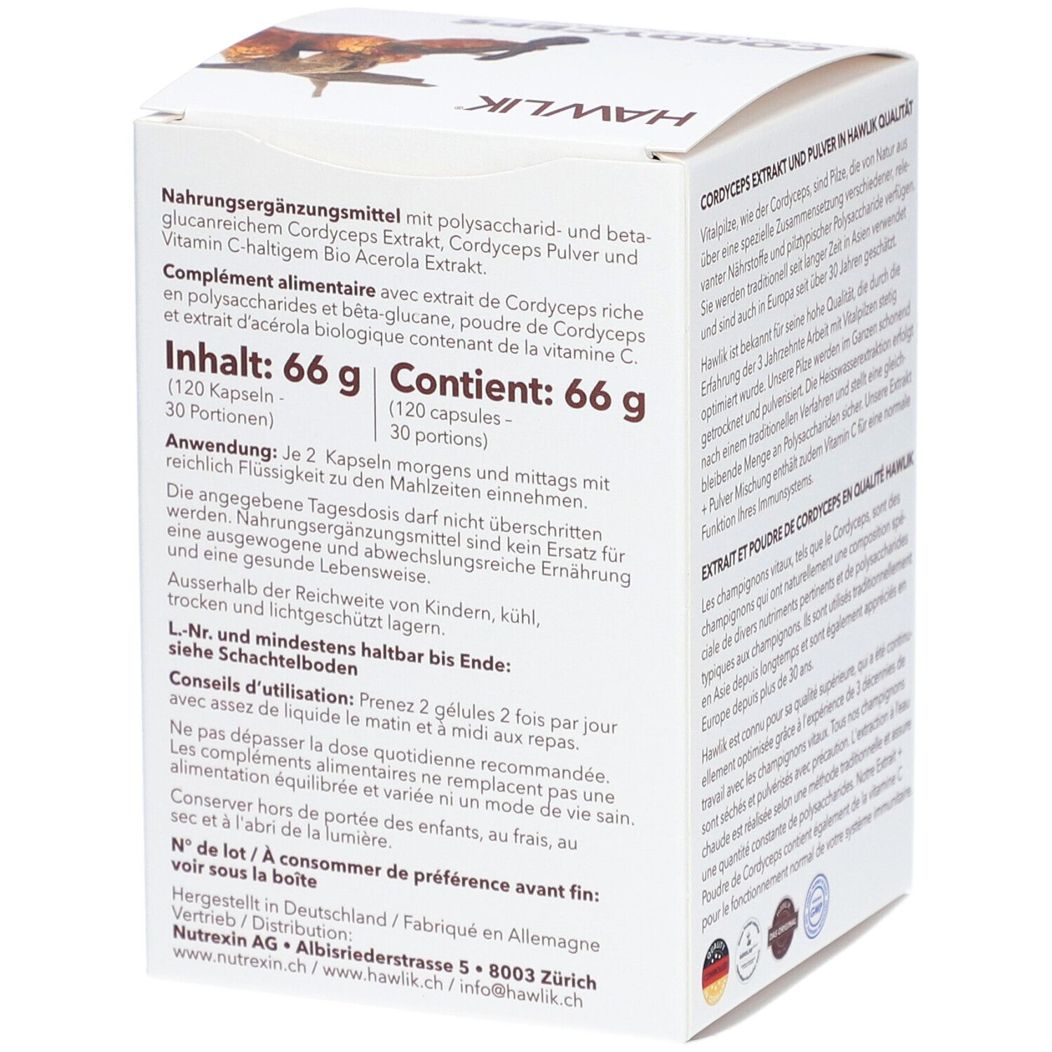 Hawlik Cordyceps Extrait + Poudre