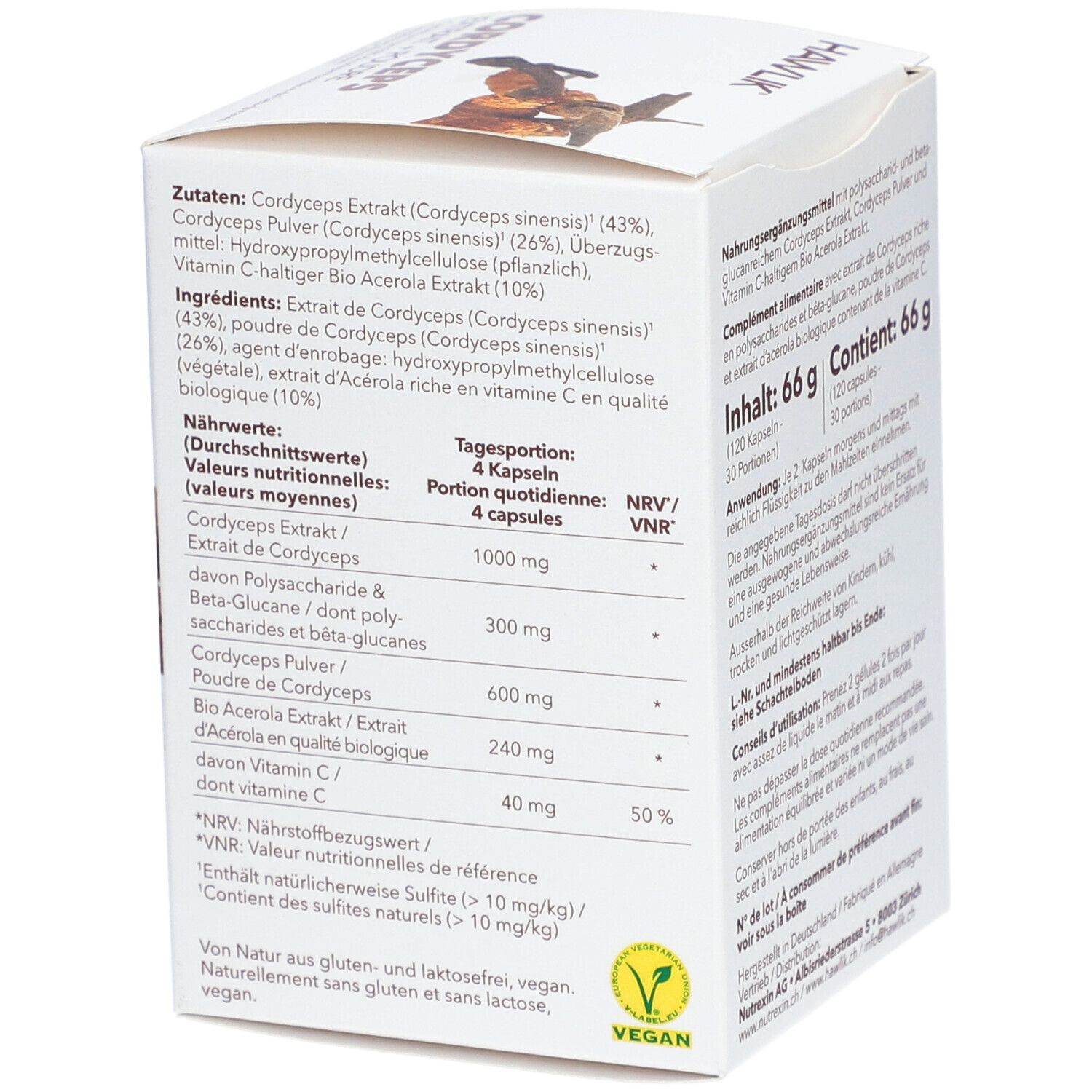 Hawlik Cordyceps Extrait + Poudre