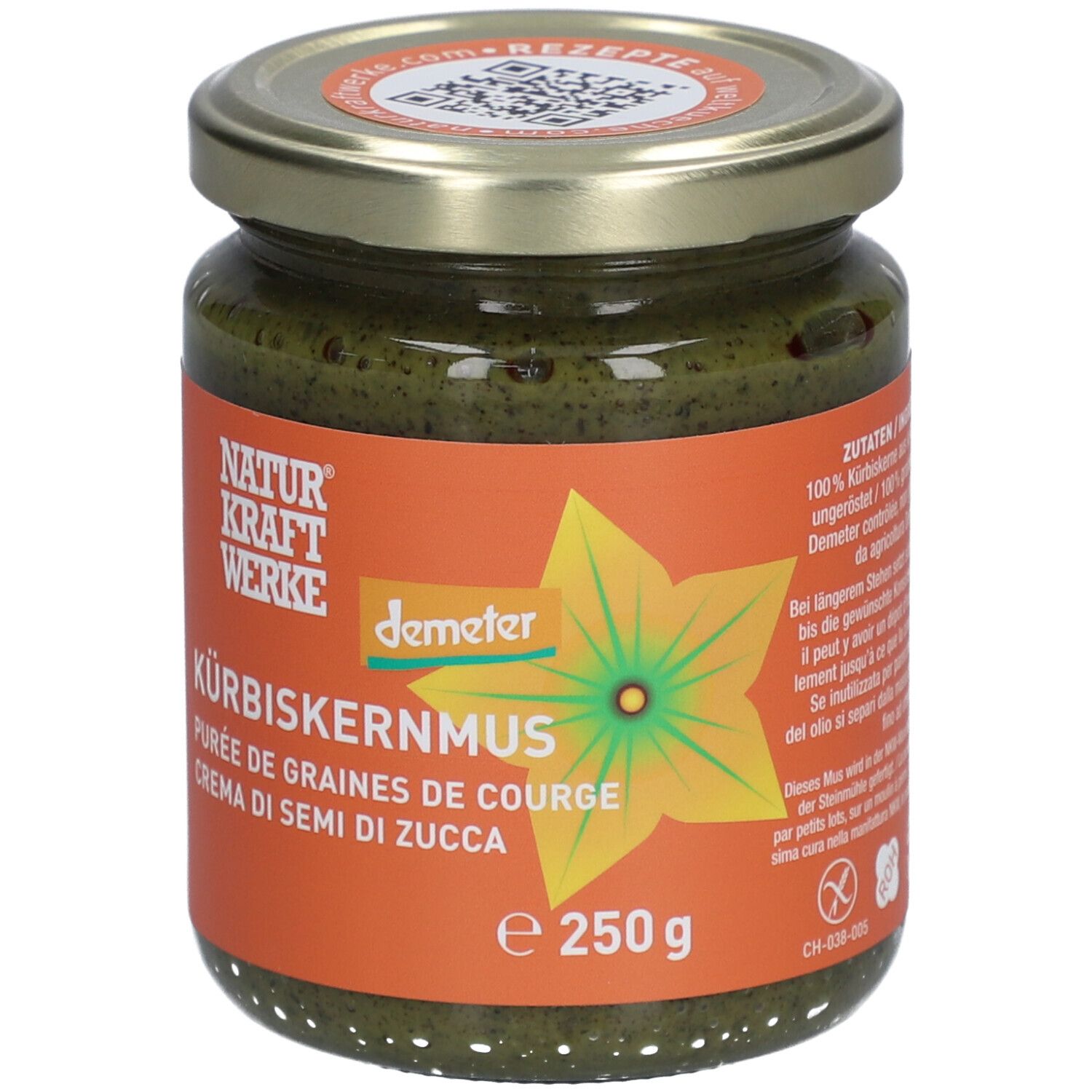 NATURKRAFTWERKE Purée de graines de courge demeter