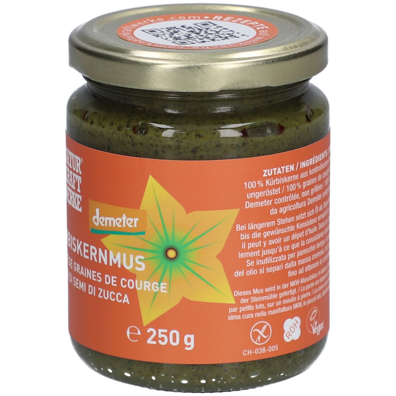 NATURKRAFTWERKE Purée de graines de courge demeter
