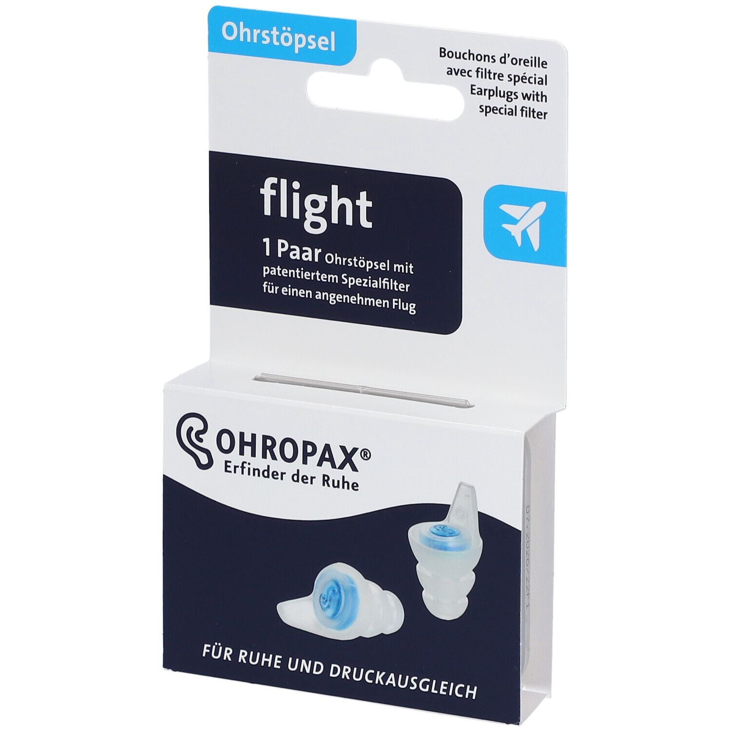 Bouchons D'Oreilles OHROPAX Clear Silicone (Lot De 6) | Transparents, Discrets | SNR 23 DB | Pour Dormir, Étudier
