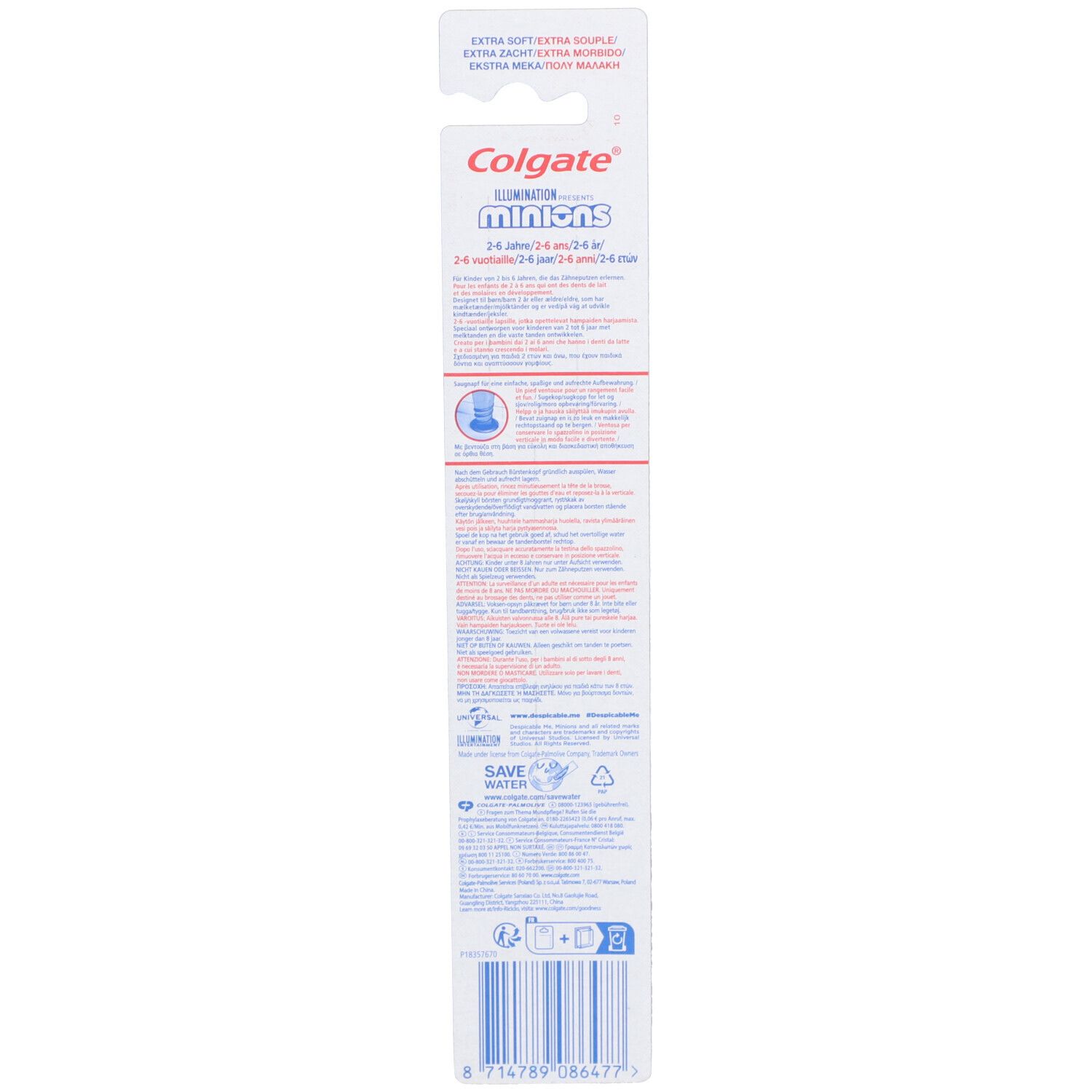 COLGATE Brosse à dents 2-6 ans extra souple