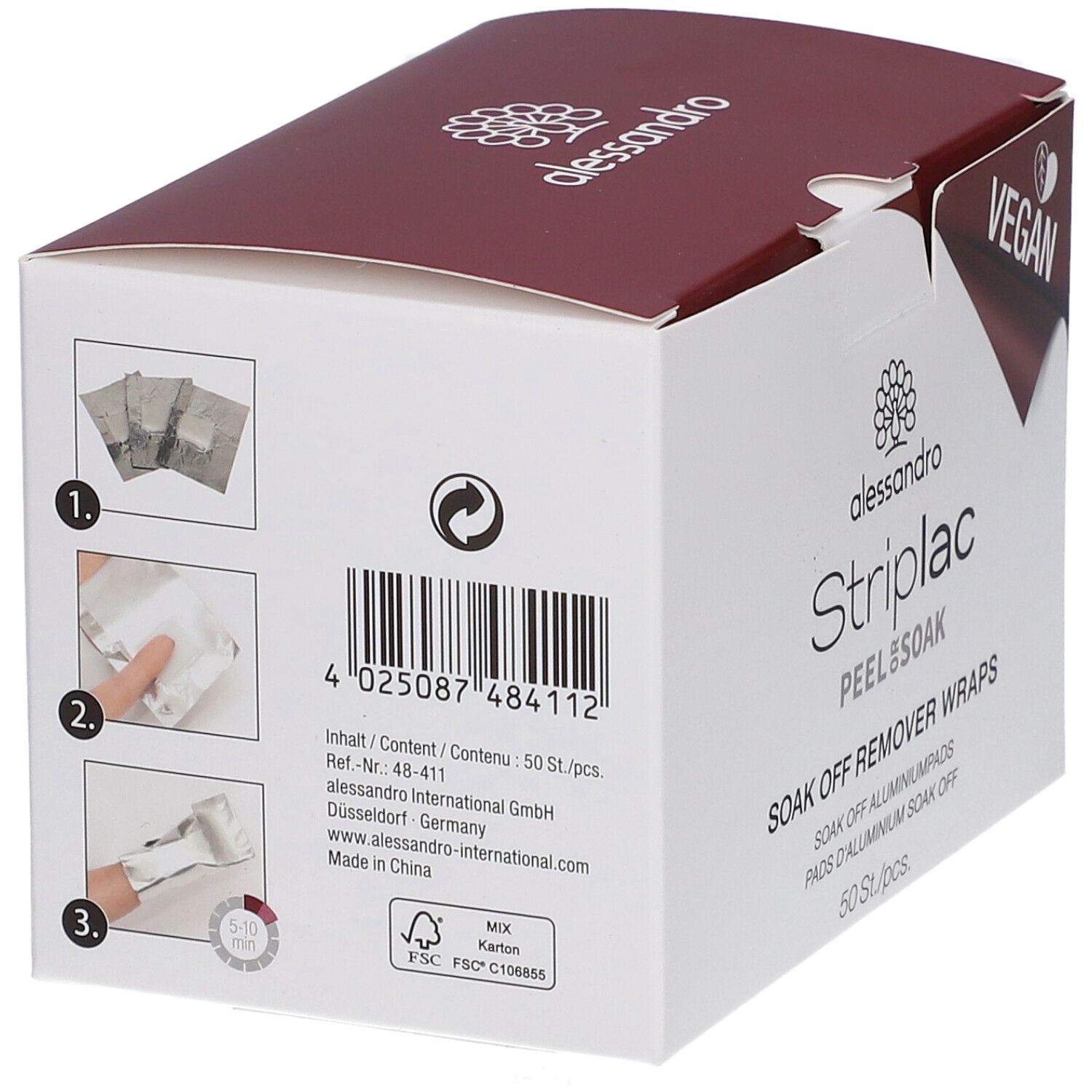 ALESSANDRO Striplac Pads Soak Off remover