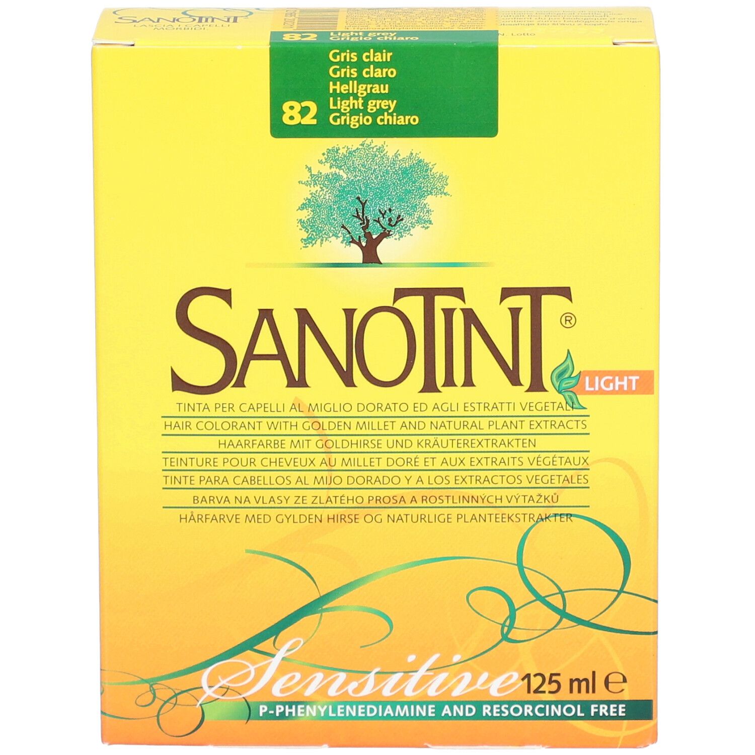 SANOTINT Sensitive Teinture 82 Gris Clair