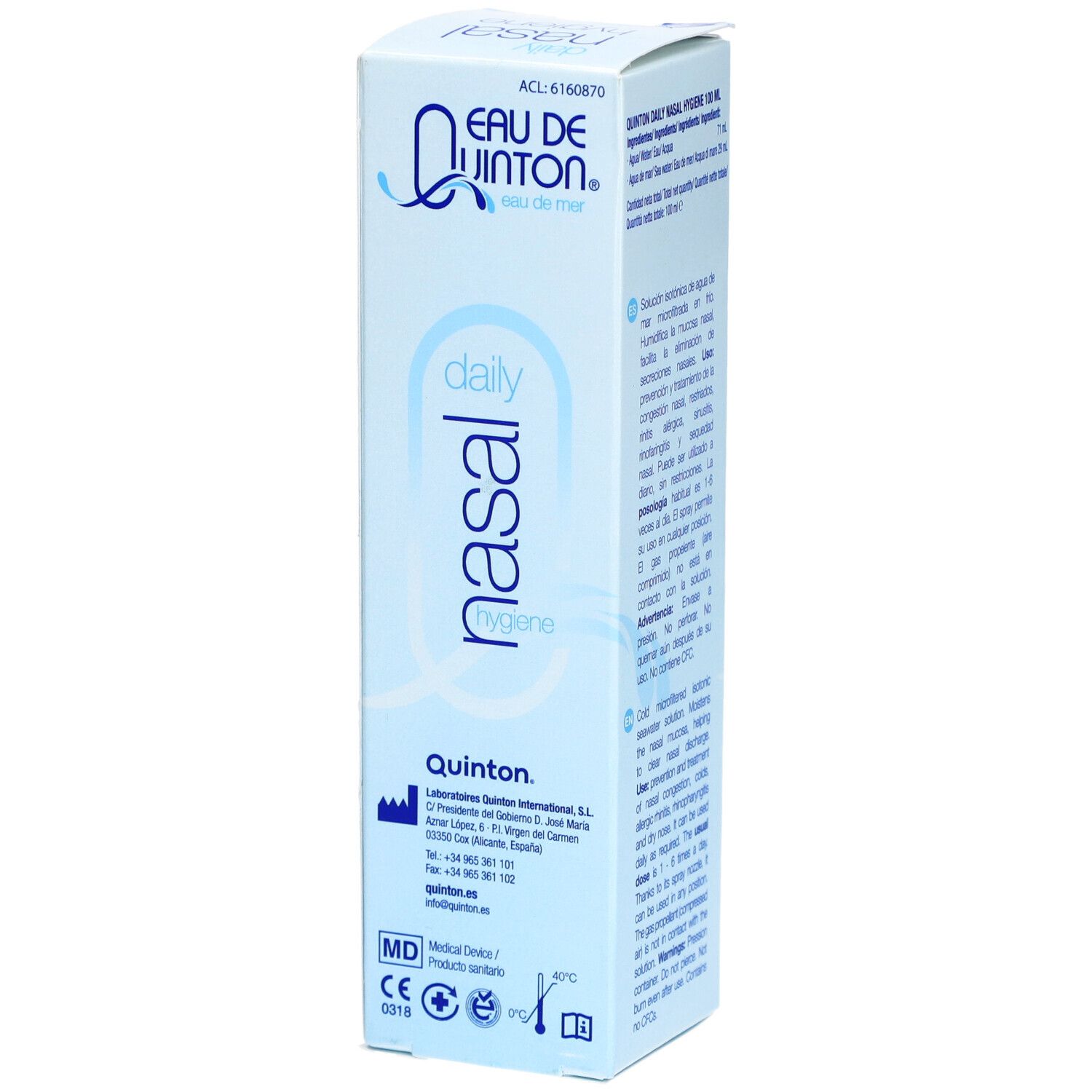 QUINTON® Spray Nasal Isotonique 9g/L